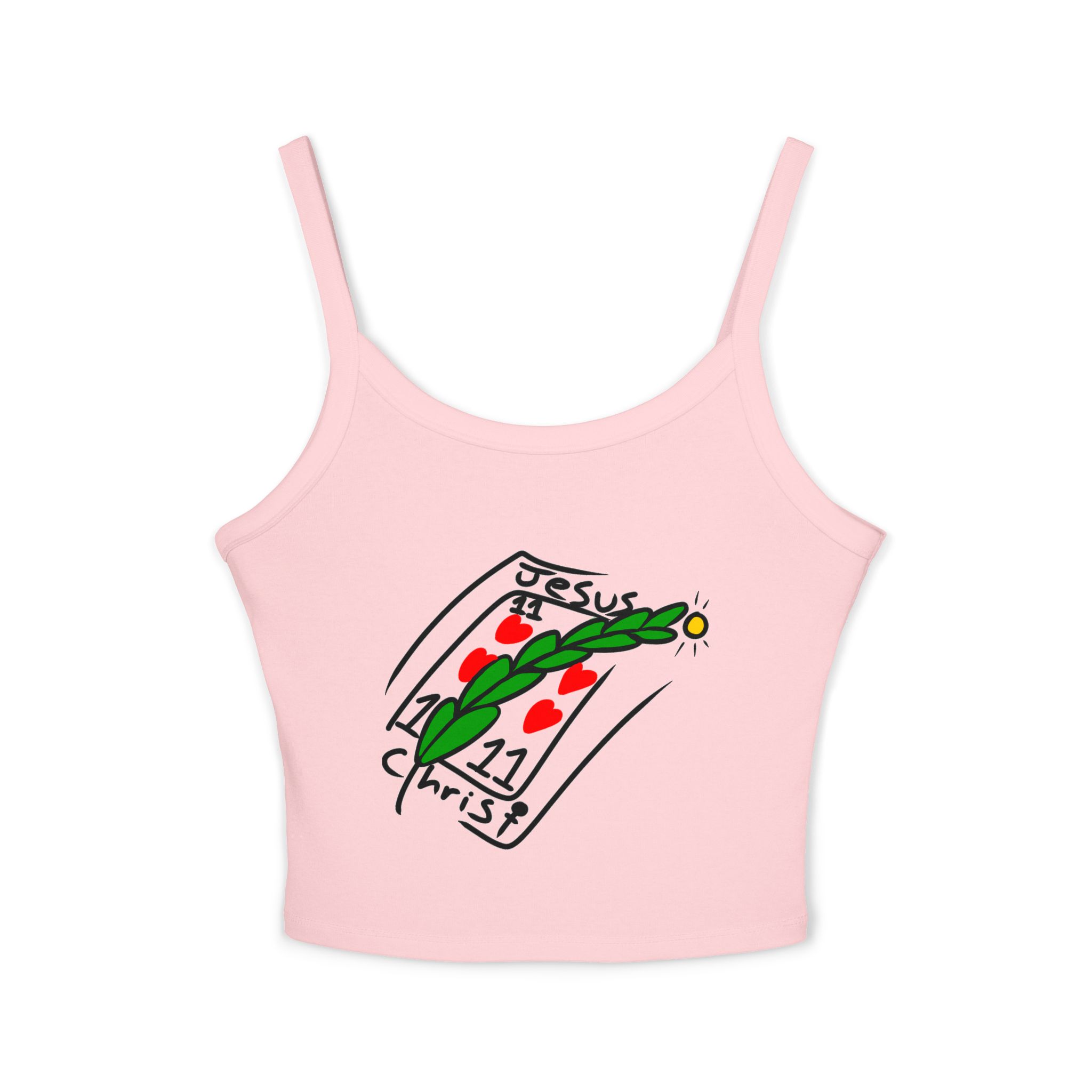 Yeshua's Draw Spaghetti Strap Tank Top Yeshua's Draw Spaghetti Strap Tank Top
