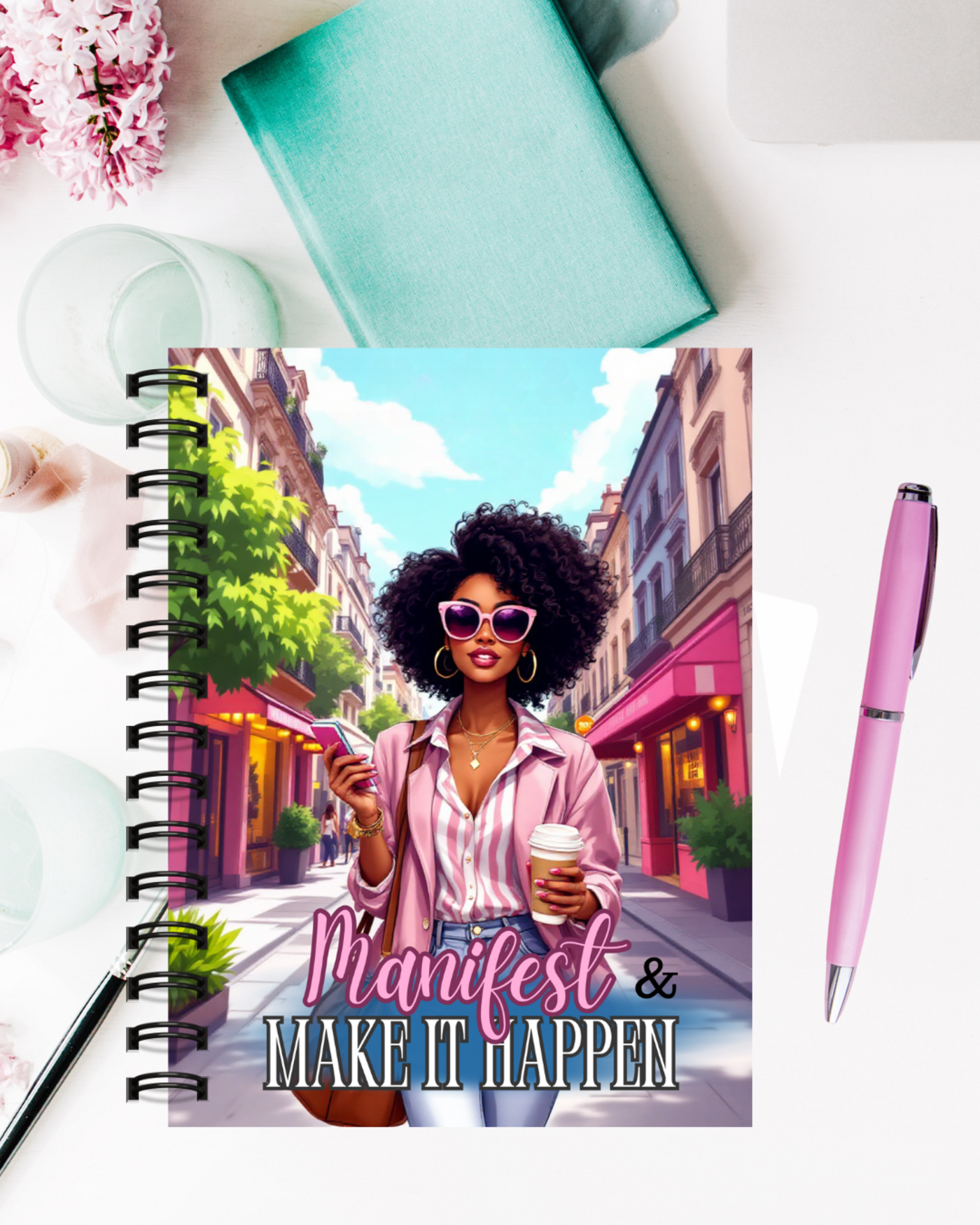 Manifest &amp; Make It Happen Spiral Journal