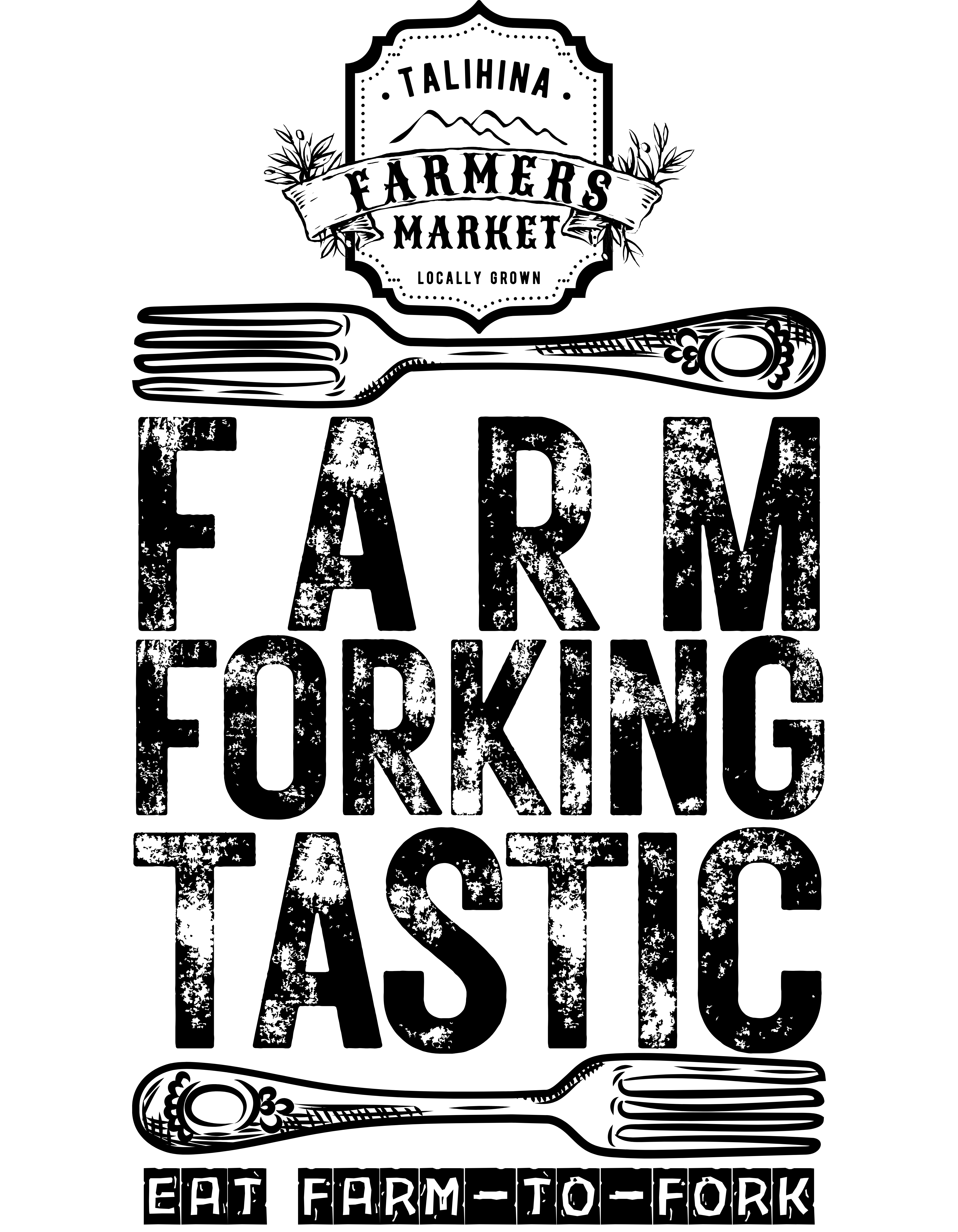 Talihina Farmers Market- Farm Forking Tastic! Unisex Heavy Cotton Tee product thumbnail image Talihina Farmers Market- Farm Forking Tastic! Unisex Heavy Cotton Tee product thumbnail image