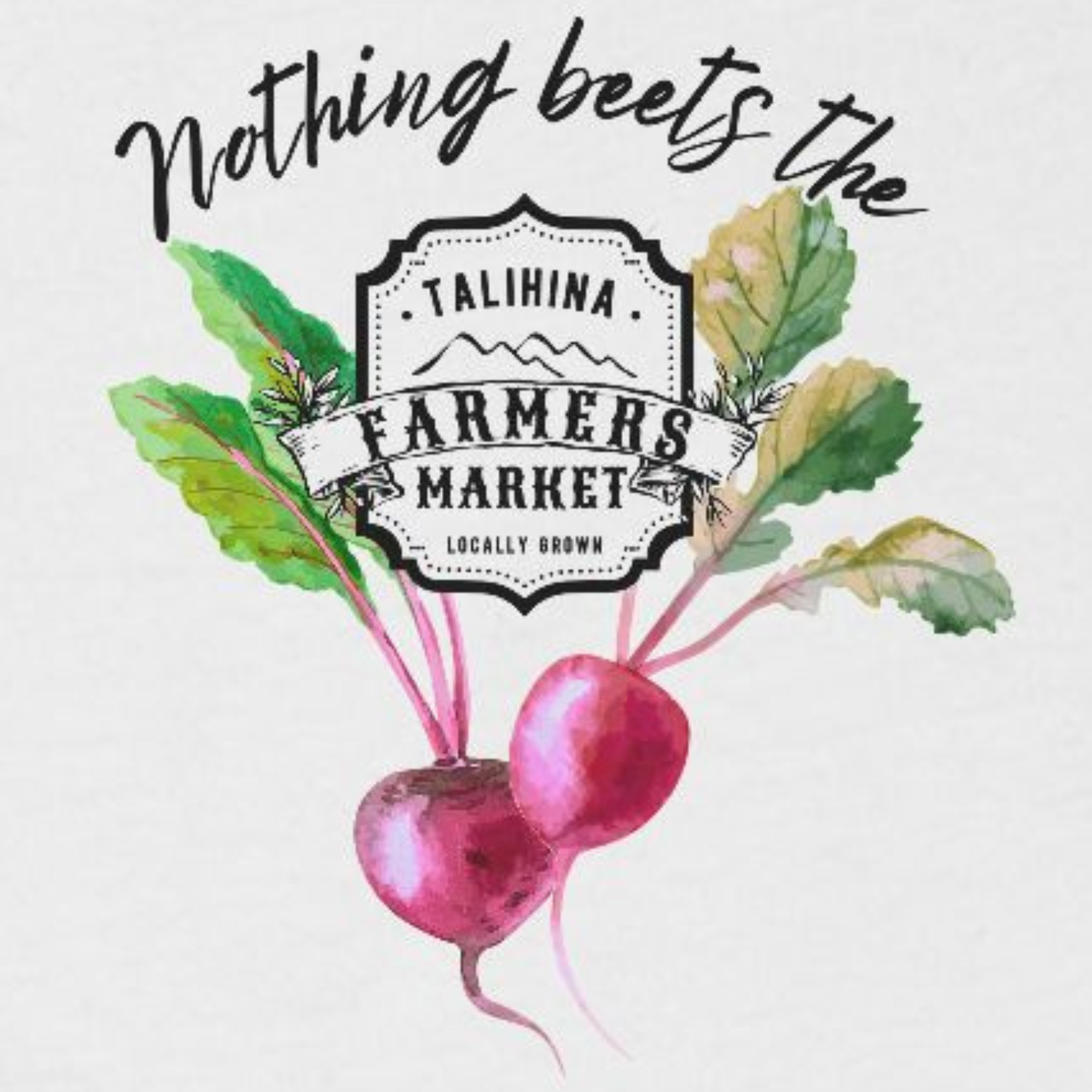 Talihina Farmers Market- Beets- Unisex Heavy Cotton Tee product thumbnail image Talihina Farmers Market- Beets- Unisex Heavy Cotton Tee product thumbnail image