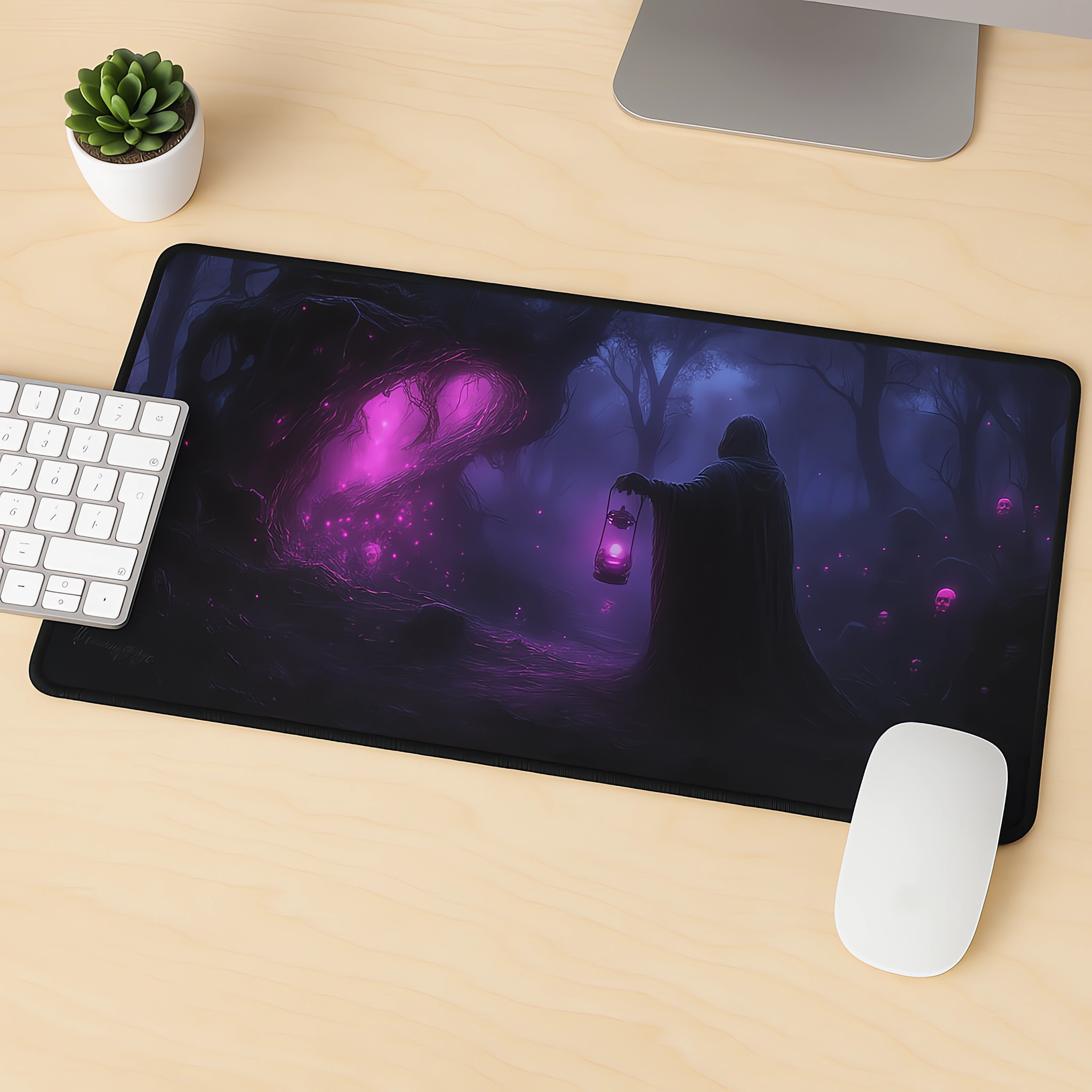 Whispers Beyond the Rift Desk Mat – Large Fantasy Forest Mouse Pad | Witchy Gaming & Office Decor | Neoprene Desk Pad in 3 Sizes product thumbnail image Whispers Beyond the Rift Desk Mat – Large Fantasy Forest Mouse Pad | Witchy Gaming & Office Decor | Neoprene Desk Pad in 3 Sizes product thumbnail image