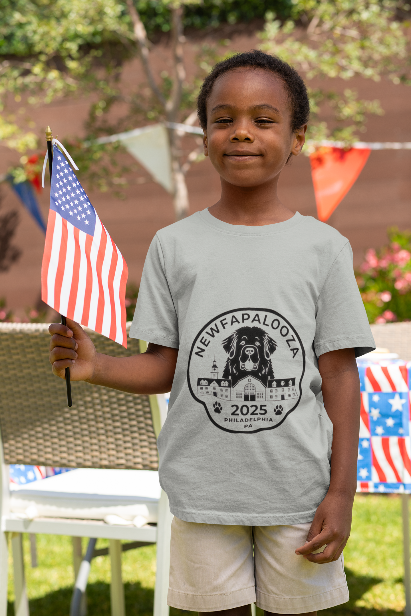 Newfapalooza 2025 Toddler's Fine Jersey Tee - Fun Dog Festival T-Shirt product thumbnail image