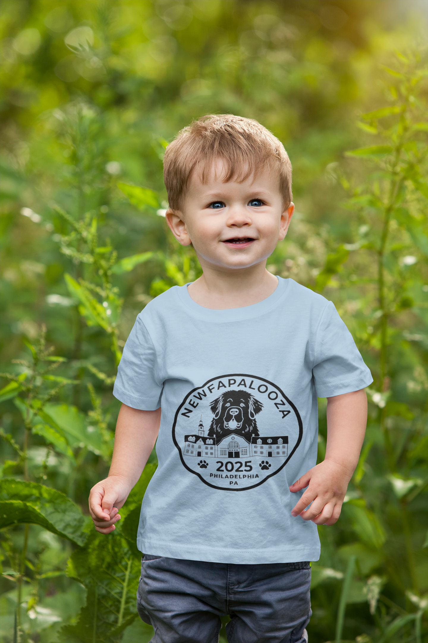Newfapalooza 2025 Toddler's Fine Jersey Tee - Fun Dog Festival T-Shirt product thumbnail image