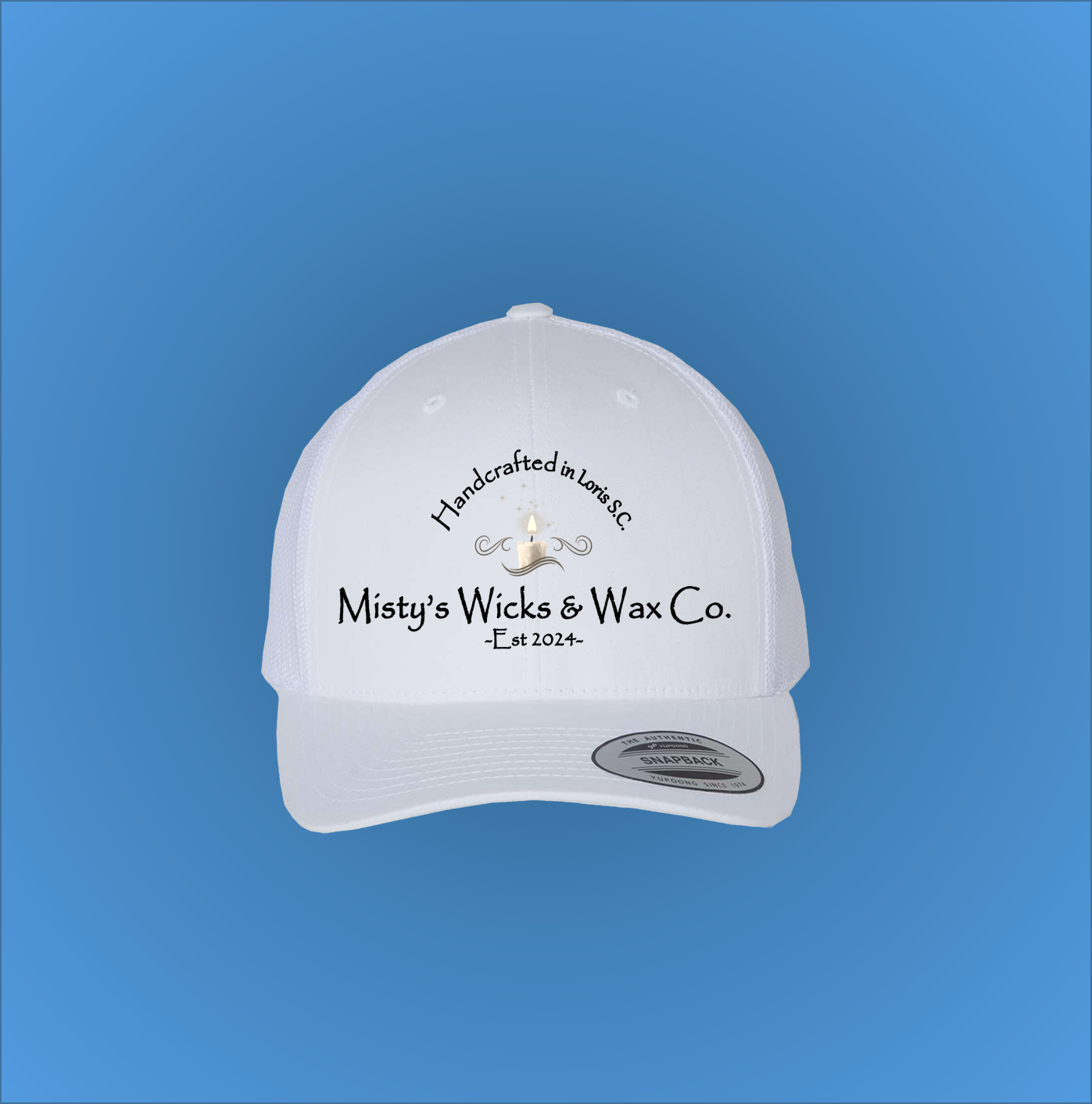 Vintage-Inspired Trucker Hat - Misty's Wicks & Wax Co. - Handmade Charm Vintage-Inspired Trucker Hat - Misty's Wicks & Wax Co. - Handmade Charm