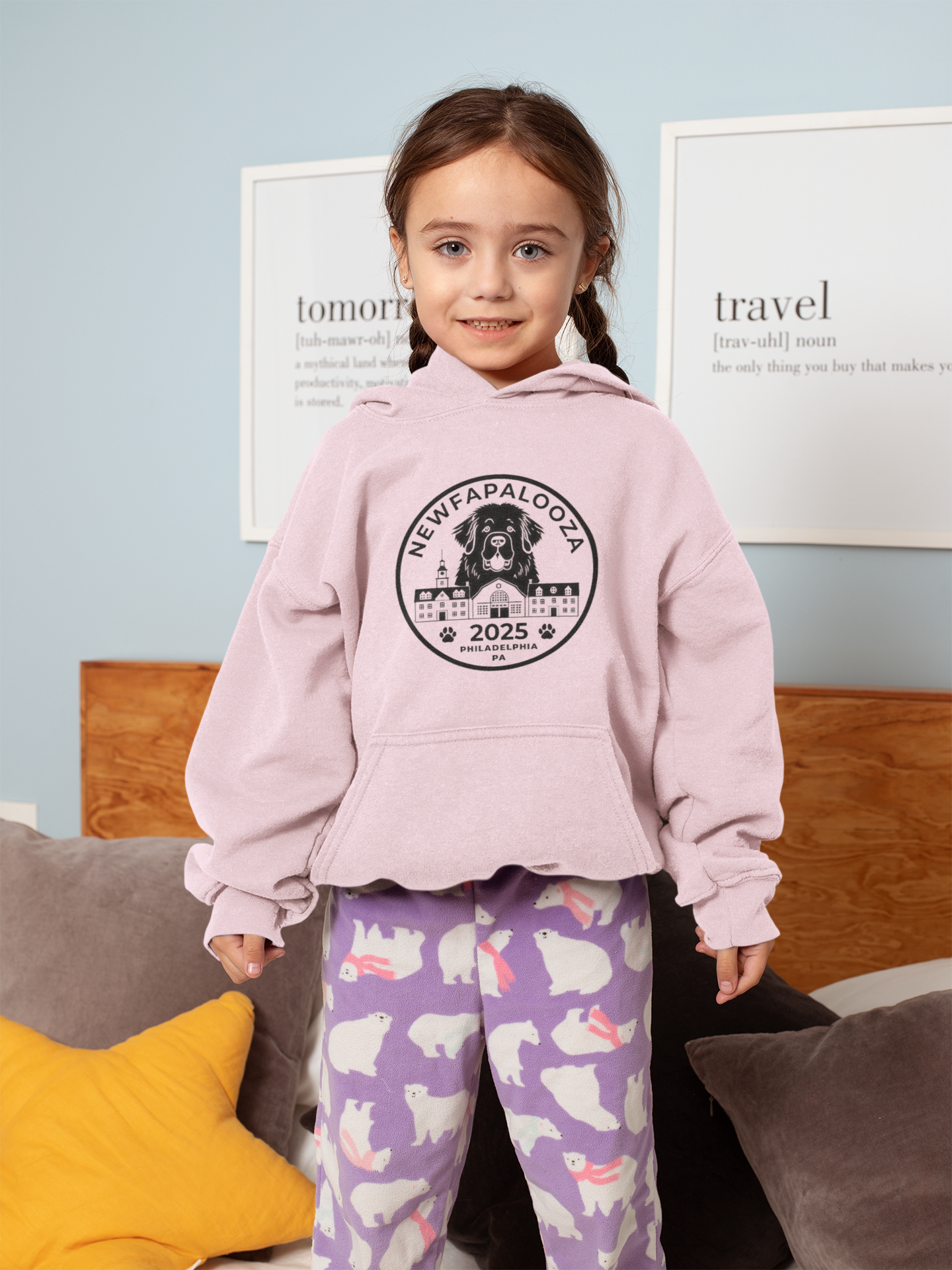 Youth Heavy Blend Hoodie - NEWFAPALOOZA 2025 Philadelphia Event Sweatshirt product thumbnail image