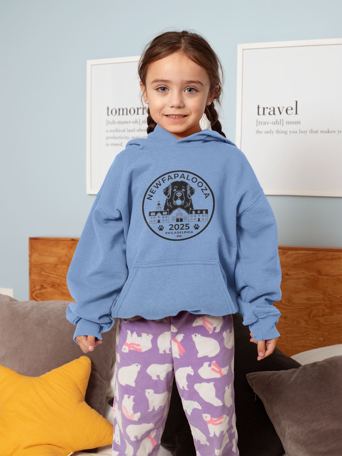 Youth Heavy Blend Hoodie - NEWFAPALOOZA 2025 Philadelphia Event Sweatshirt product thumbnail image