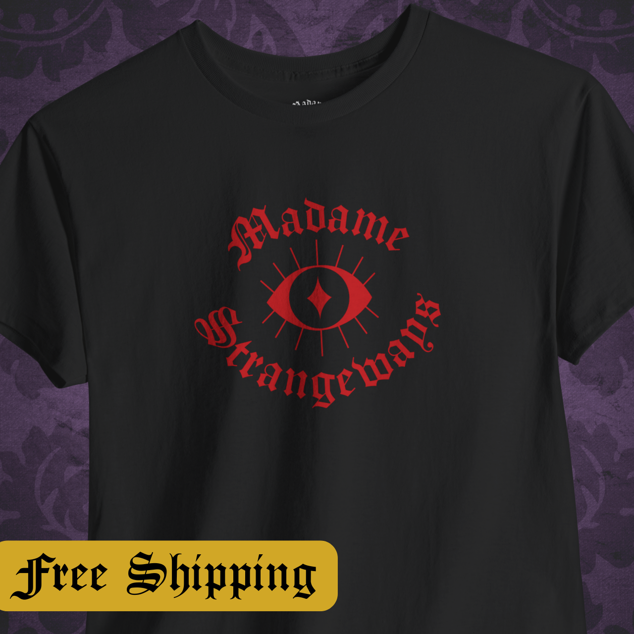 Heavy Cotton T-Shirt - Madame Strangeways product thumbnail image Heavy Cotton T-Shirt - Madame Strangeways product thumbnail image