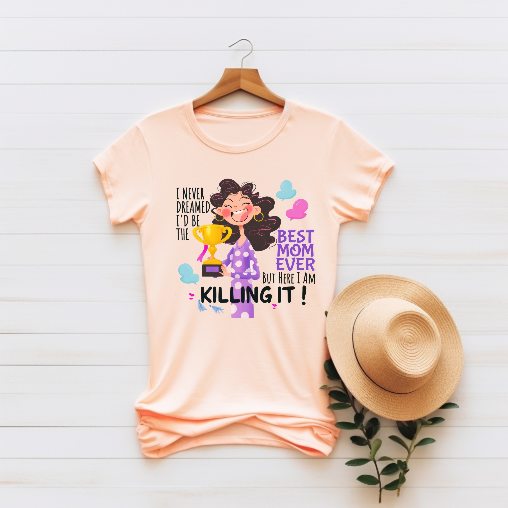 “I Never Dreamed I’d Be the BEST MOM EVER. But Here I Am, Killin’ It” – Cozy & Stylish Unisex Jersey Tee product thumbnail image “I Never Dreamed I’d Be the BEST MOM EVER. But Here I Am, Killin’ It” – Cozy & Stylish Unisex Jersey Tee product thumbnail image