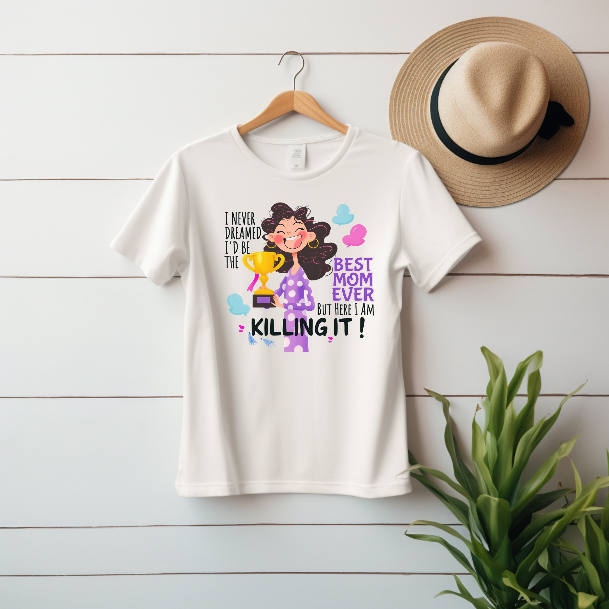 “I Never Dreamed I’d Be the BEST MOM EVER. But Here I Am, Killin’ It” – Cozy & Stylish Unisex Jersey Tee product thumbnail image “I Never Dreamed I’d Be the BEST MOM EVER. But Here I Am, Killin’ It” – Cozy & Stylish Unisex Jersey Tee product thumbnail image