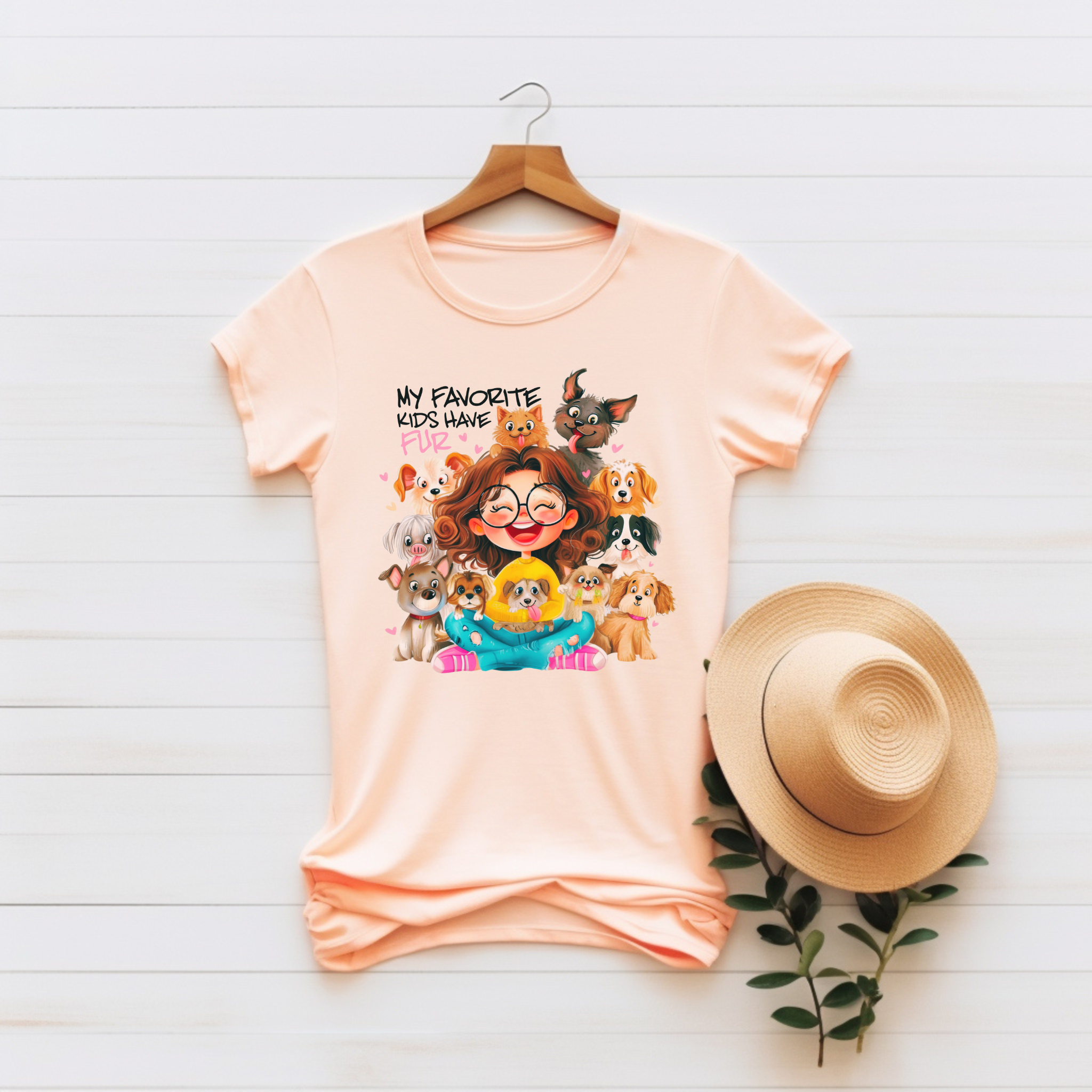 “My Favorite Kids Have Fur” – Cozy &amp; Stylish Unisex Jersey Tee product thumbnail image