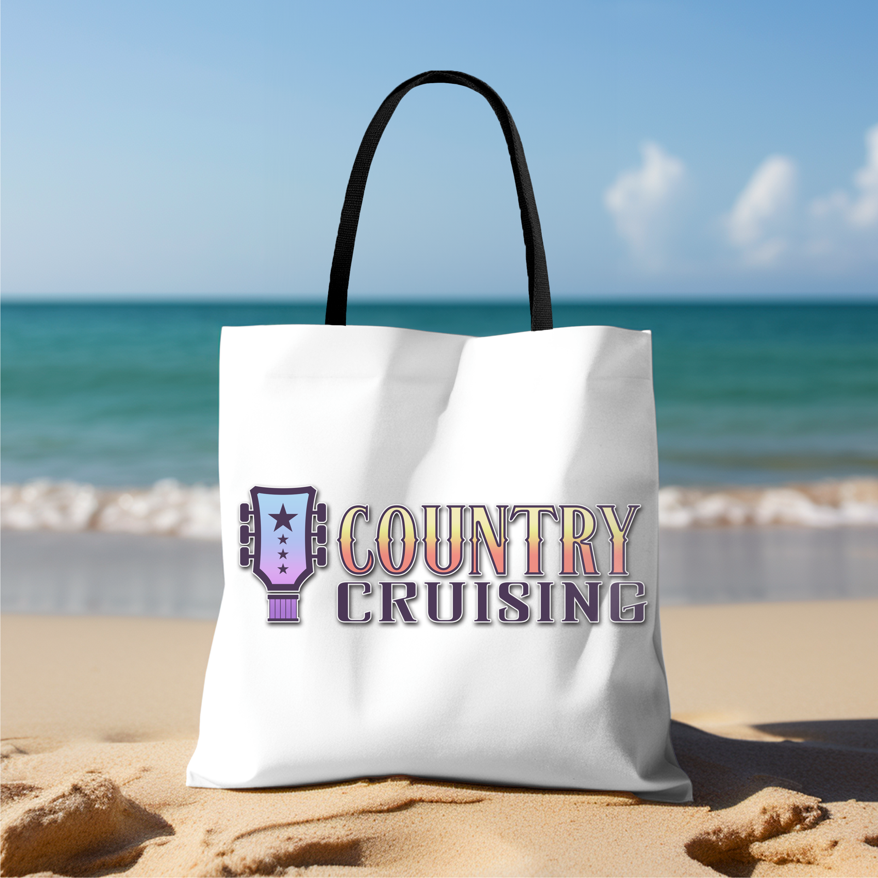 Country Cruising Tropical Colors Tote Bag Country Cruising Tropical Colors Tote Bag