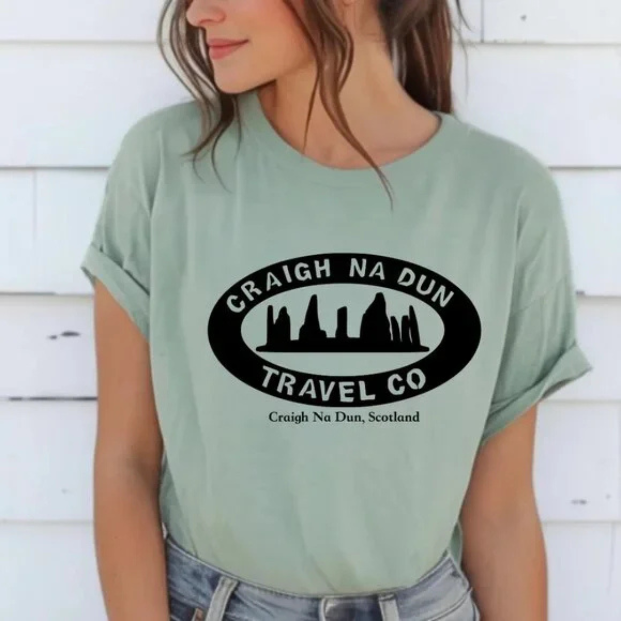 Outlander TV Show CRAIGH NA DUN TRAVEL COMPANY Shortsleeve T-Shirt product thumbnail image Outlander TV Show CRAIGH NA DUN TRAVEL COMPANY Shortsleeve T-Shirt product thumbnail image