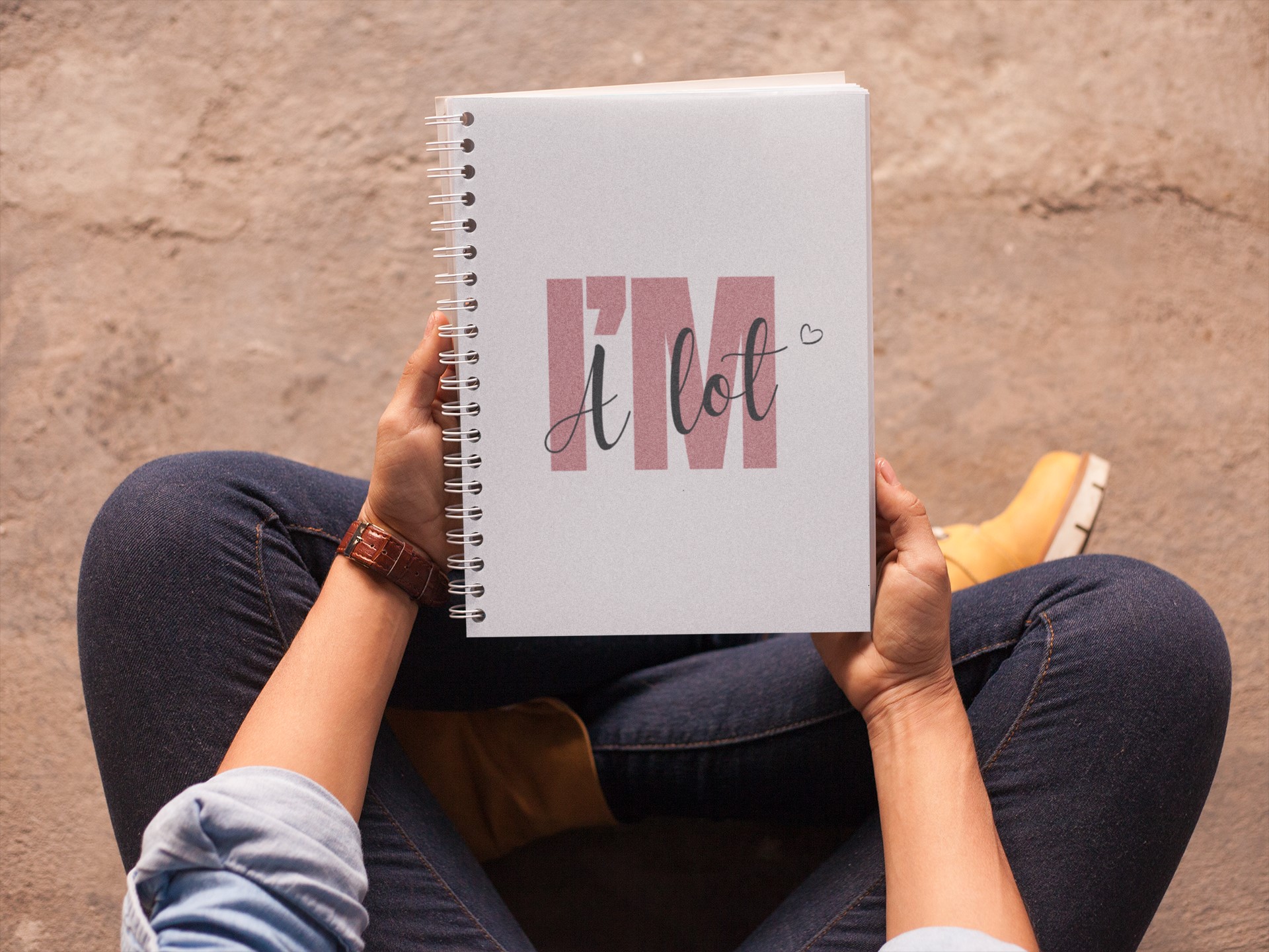 The "I'm A Lot" Spiraled Journal - Stylish Ruled Notebook for Creative Minds product thumbnail image The "I'm A Lot" Spiraled Journal - Stylish Ruled Notebook for Creative Minds product thumbnail image