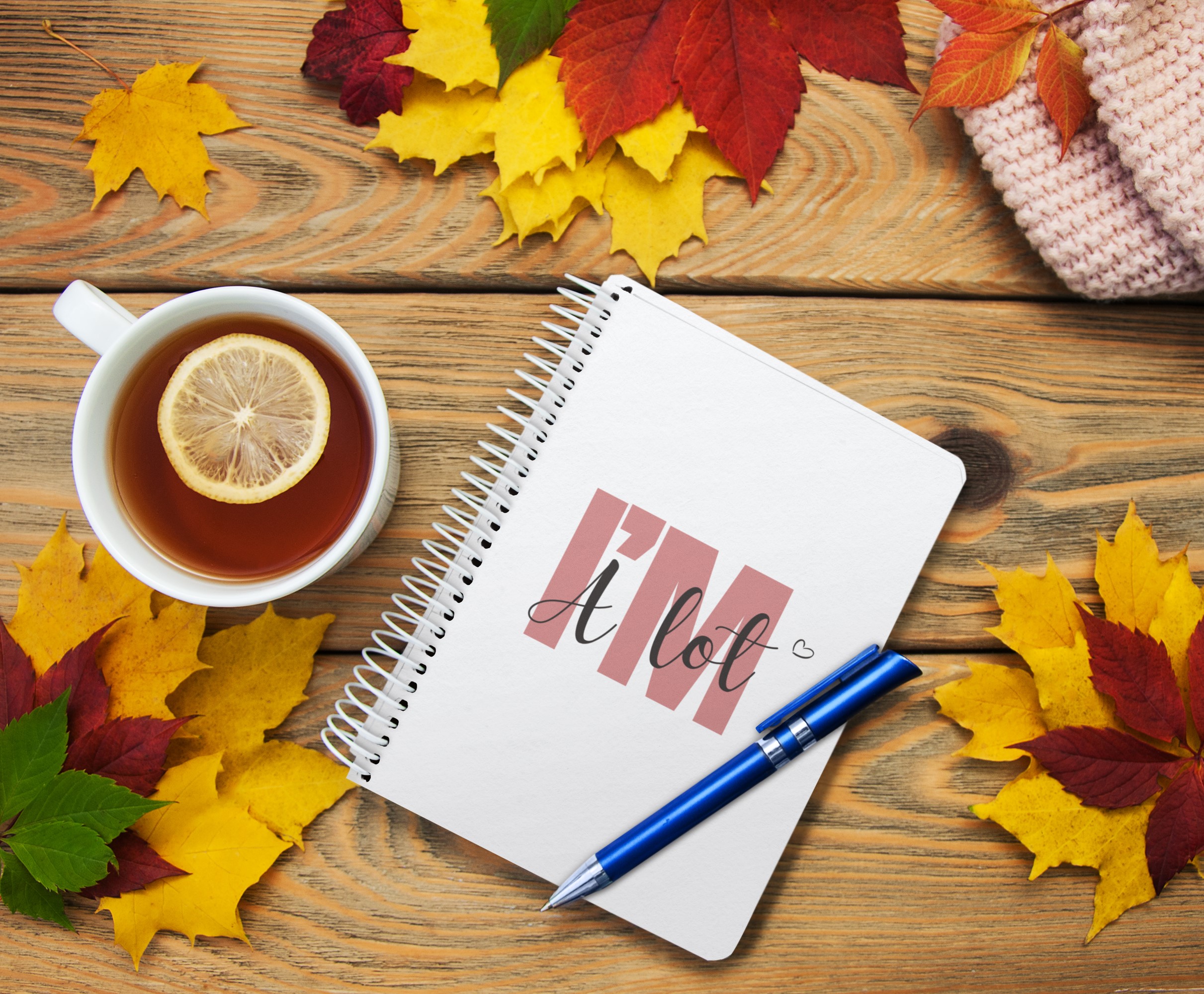 The "I'm A Lot" Spiraled Journal - Stylish Ruled Notebook for Creative Minds product thumbnail image The "I'm A Lot" Spiraled Journal - Stylish Ruled Notebook for Creative Minds product thumbnail image