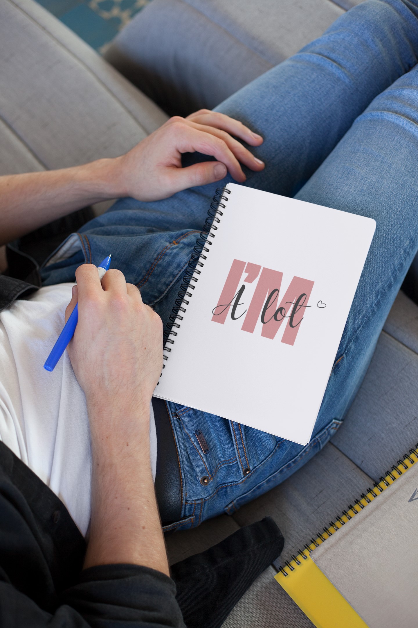 The "I'm A Lot" Spiraled Journal - Stylish Ruled Notebook for Creative Minds product thumbnail image The "I'm A Lot" Spiraled Journal - Stylish Ruled Notebook for Creative Minds product thumbnail image