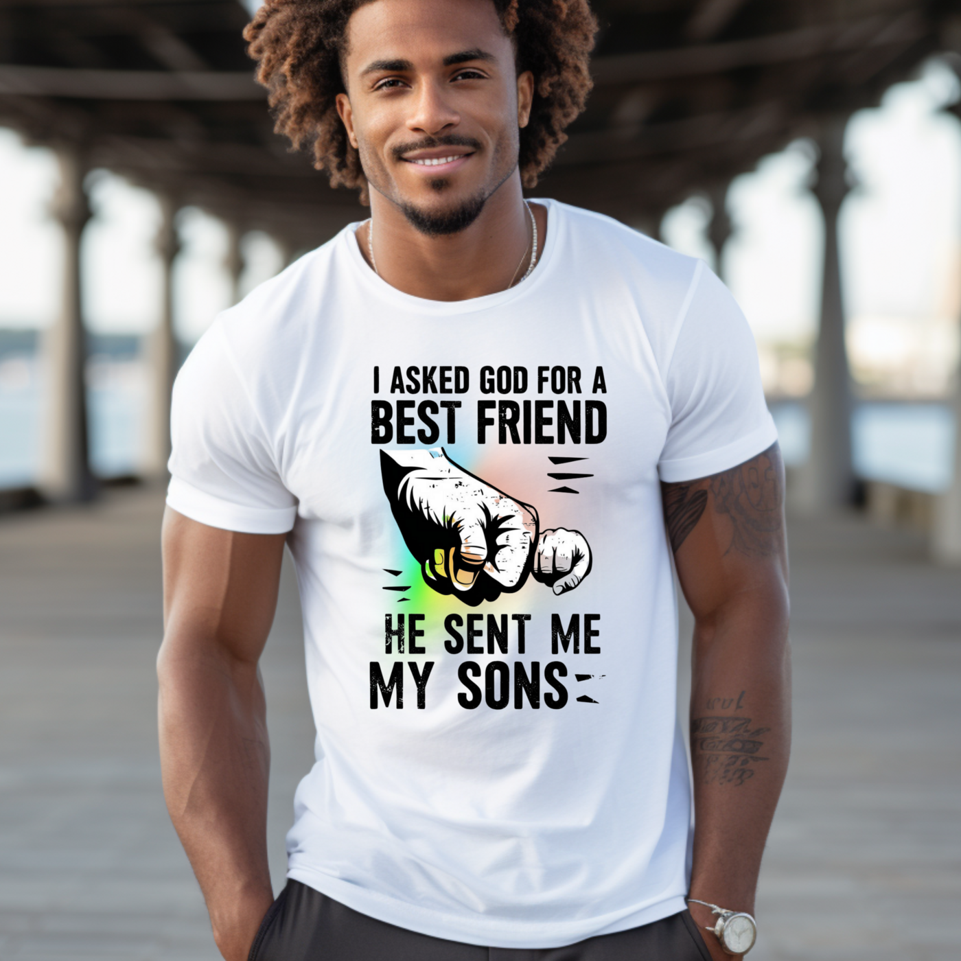 "Gifted With My Sons" Tee product thumbnail image "Gifted With My Sons" Tee product thumbnail image
