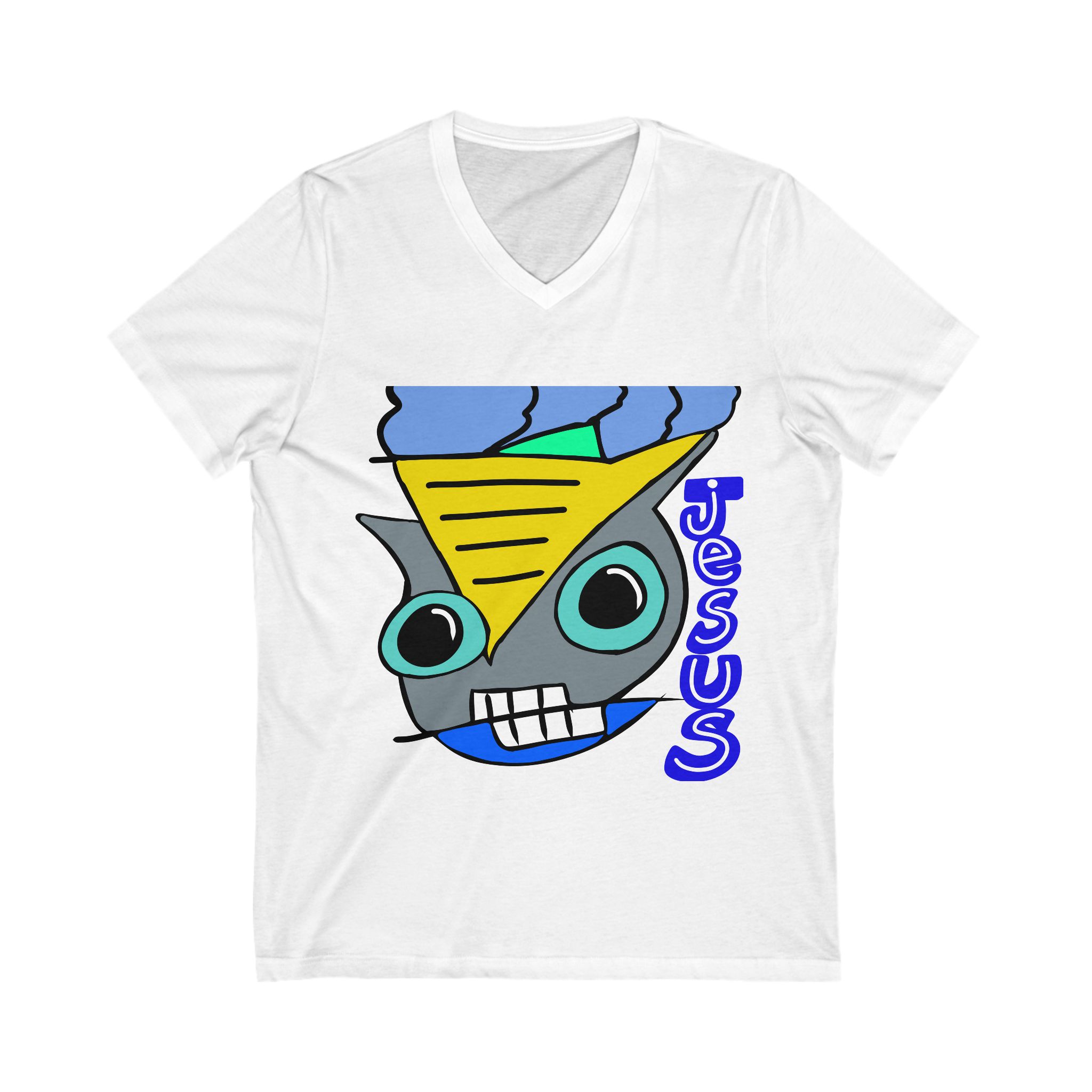 Jesus Droid Light V-Neck Jesus Droid Light V-Neck