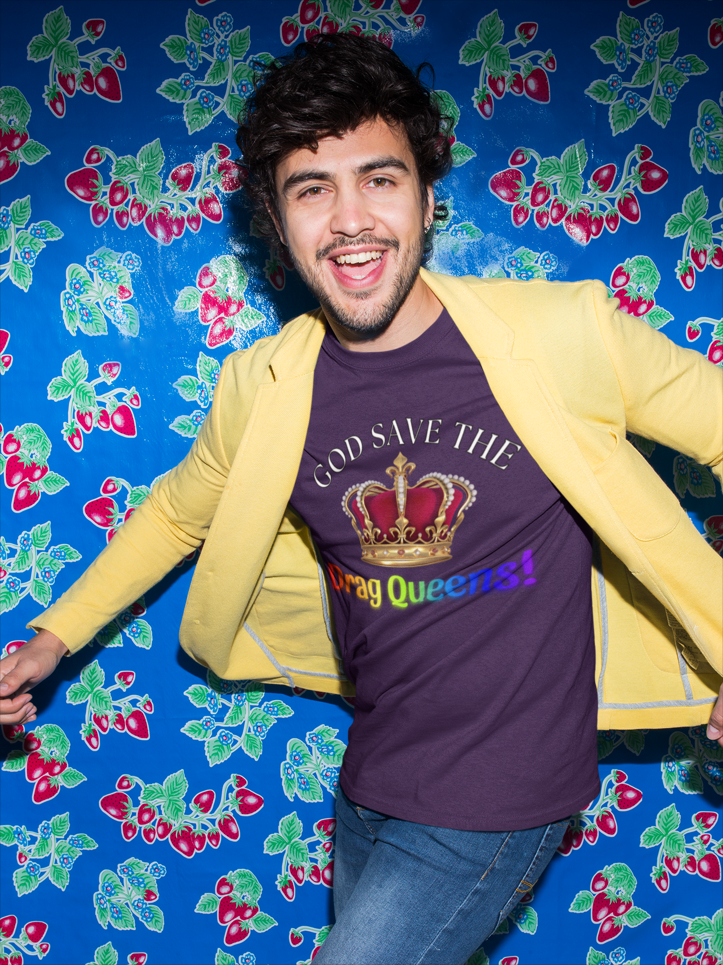 God Save The Drag Queens! Soft, Unisex Jersey Short Sleeve Tee. Pride, LGBTQ+ Apparel, Gift Drag Lovers, Fun Party Shirt