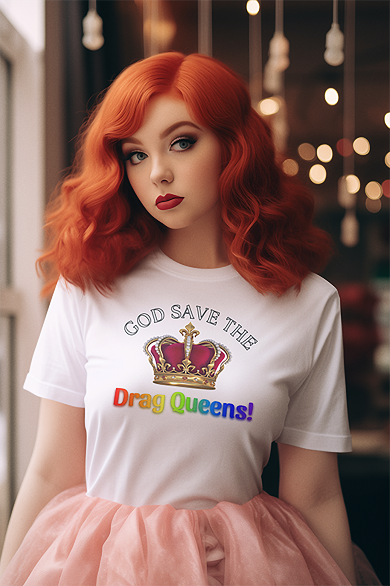God Save The Drag Queens! Soft, Unisex Jersey Short Sleeve Tee. Pride, LGBTQ+ Apparel, Gift Drag Lovers, Fun Party Shirt product thumbnail image God Save The Drag Queens! Soft, Unisex Jersey Short Sleeve Tee. Pride, LGBTQ+ Apparel, Gift Drag Lovers, Fun Party Shirt product thumbnail image
