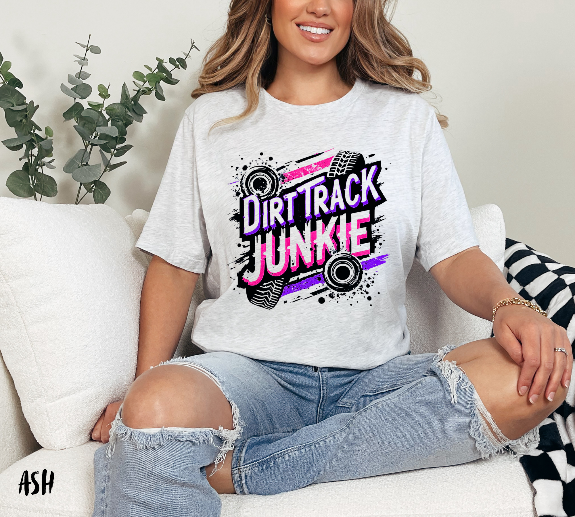 Dirt Track Junkie Pink/Purple