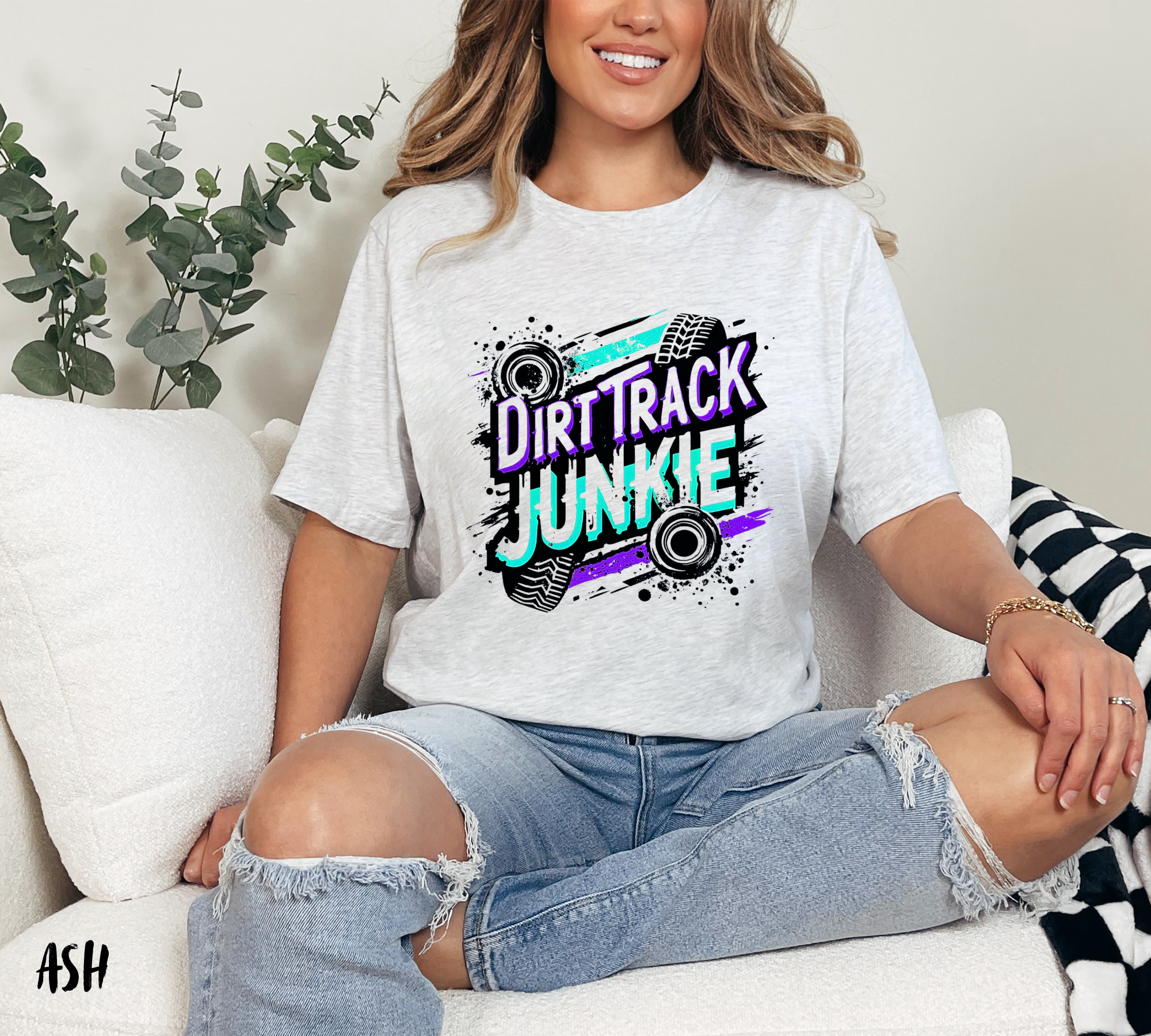 Dirt Track Junkie Purple/Teal product thumbnail image Dirt Track Junkie Purple/Teal product thumbnail image
