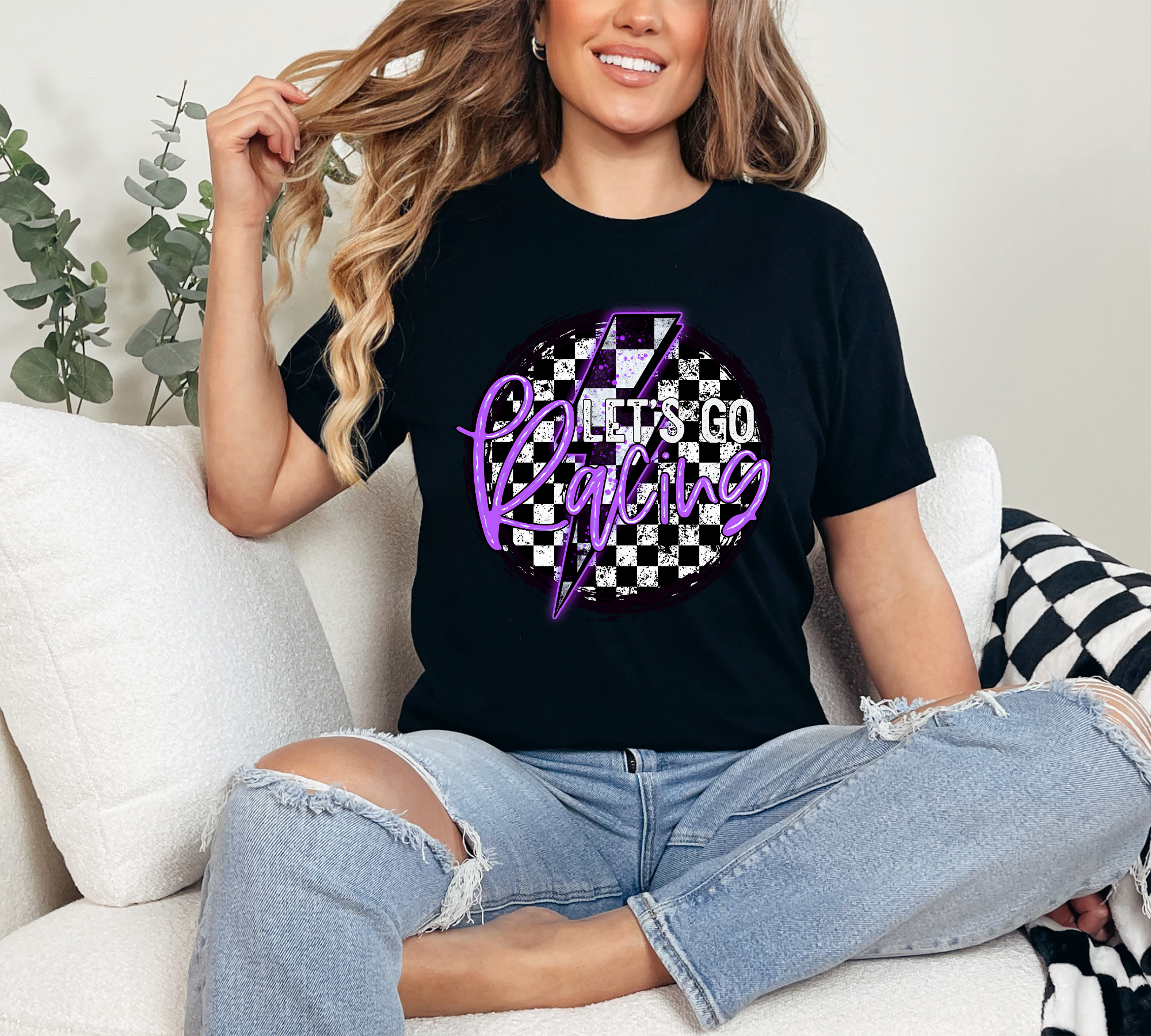  'Let's Go Racing' - Purple