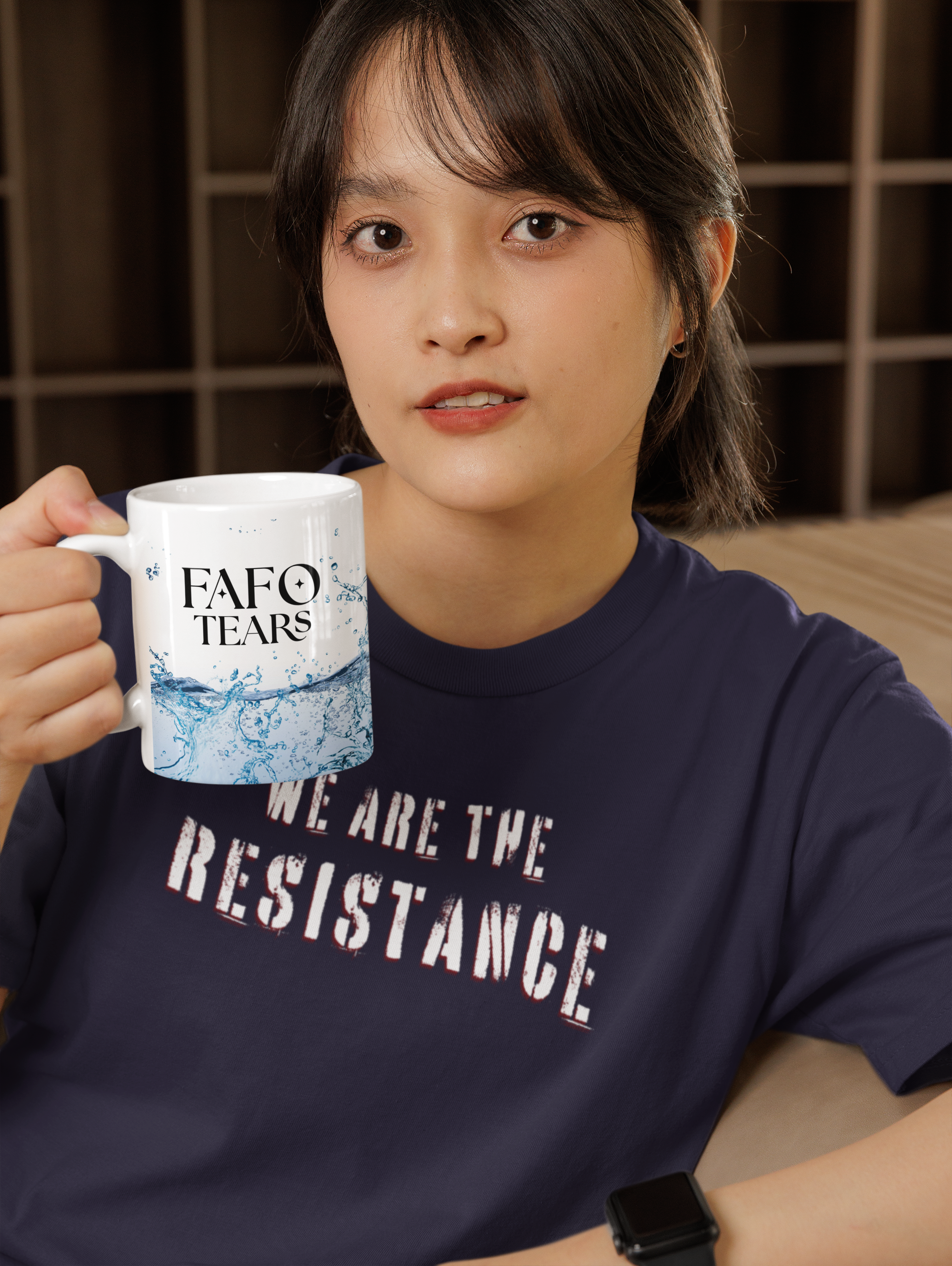 FAFO Tears Mug | Funny Coffee Mug with Viral Humor | 11oz or 15oz product thumbnail image FAFO Tears Mug | Funny Coffee Mug with Viral Humor | 11oz or 15oz product thumbnail image