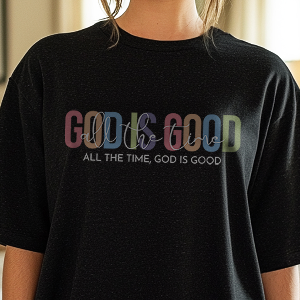 God is Good Unisex Tri-Blend Crew Tee, Inspirational T-Shirt, Faith-Based Apparel, Christian Gift, Positive Vibes Wear, Everyday Casual Tee - Image 1 | Lily's Pad Studio