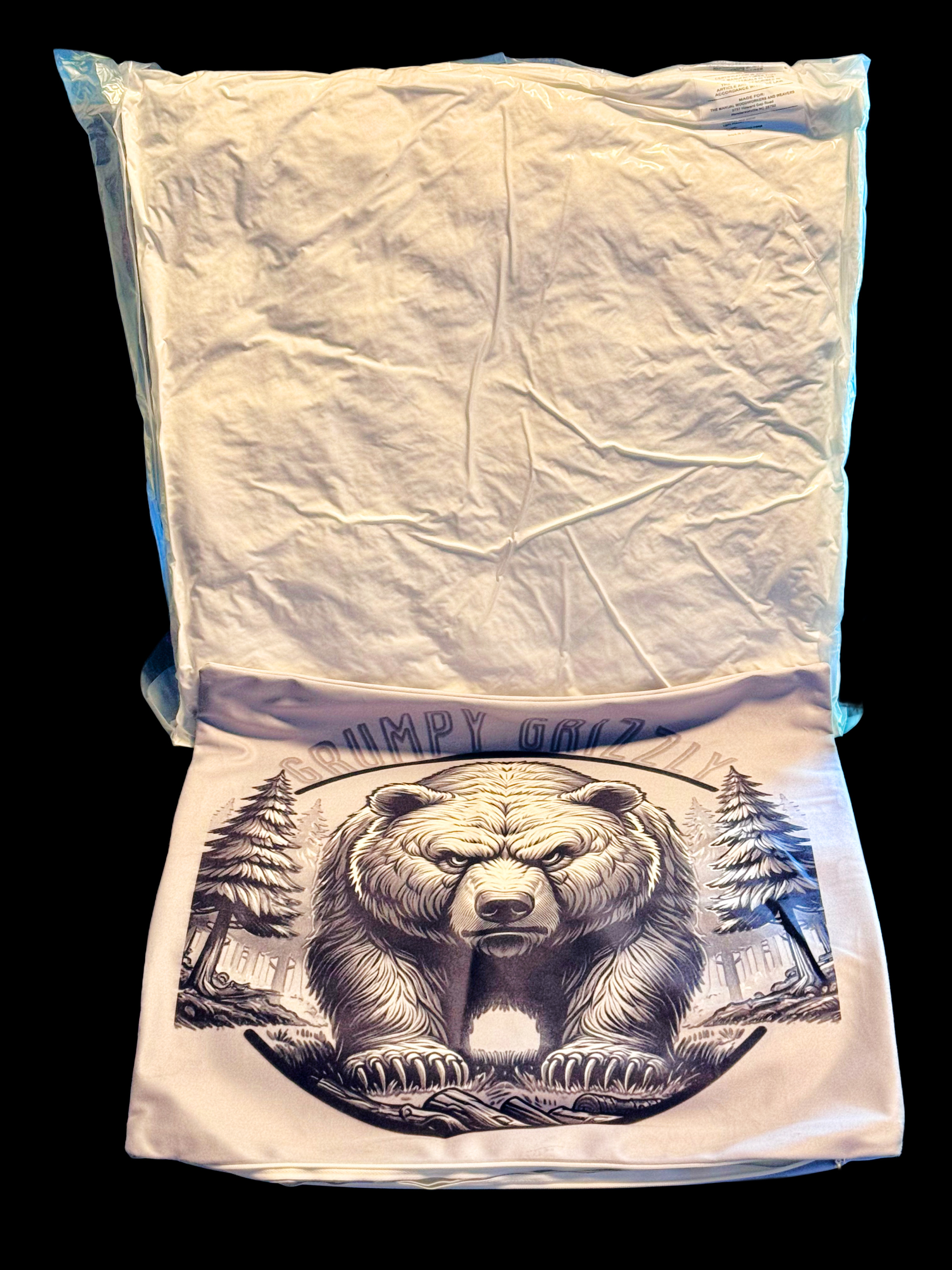 Grumpy Grizzly Throw Pillow product thumbnail image