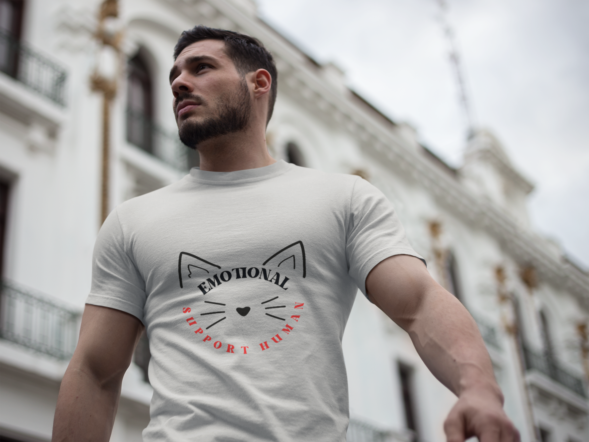 Emotional Support Cat Unisex T-Shirt product thumbnail image Emotional Support Cat Unisex T-Shirt product thumbnail image