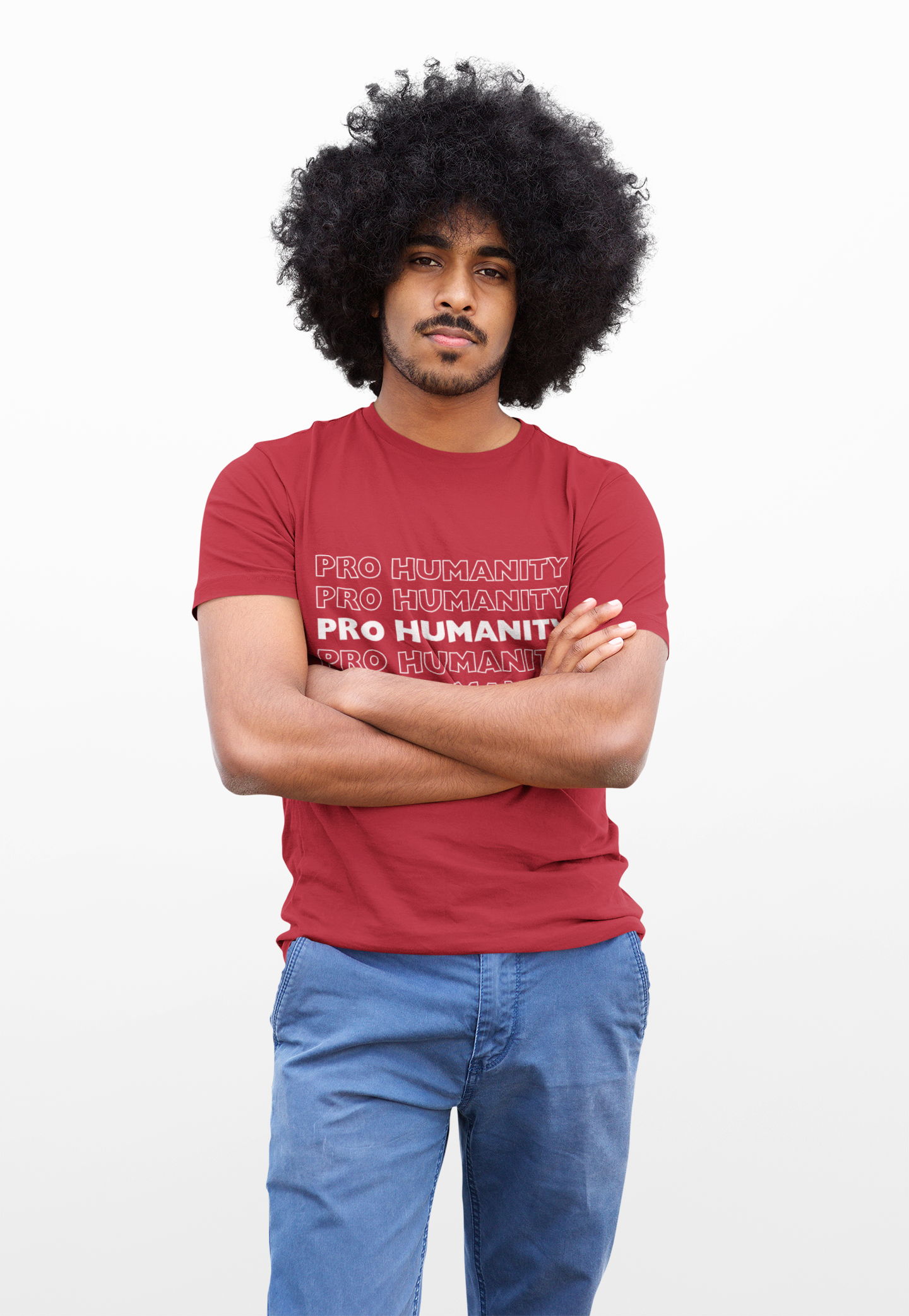 Pro Humanity Unisex Statement T-shirt product thumbnail image Pro Humanity Unisex Statement T-shirt product thumbnail image