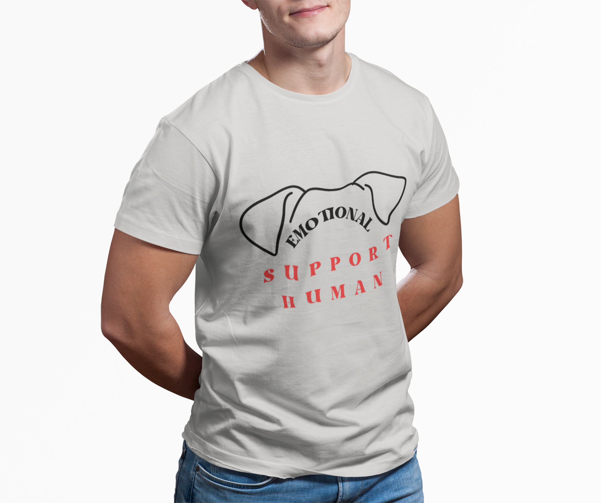 Emotional Support Human Unisex T-Shirt product thumbnail image Emotional Support Human Unisex T-Shirt product thumbnail image