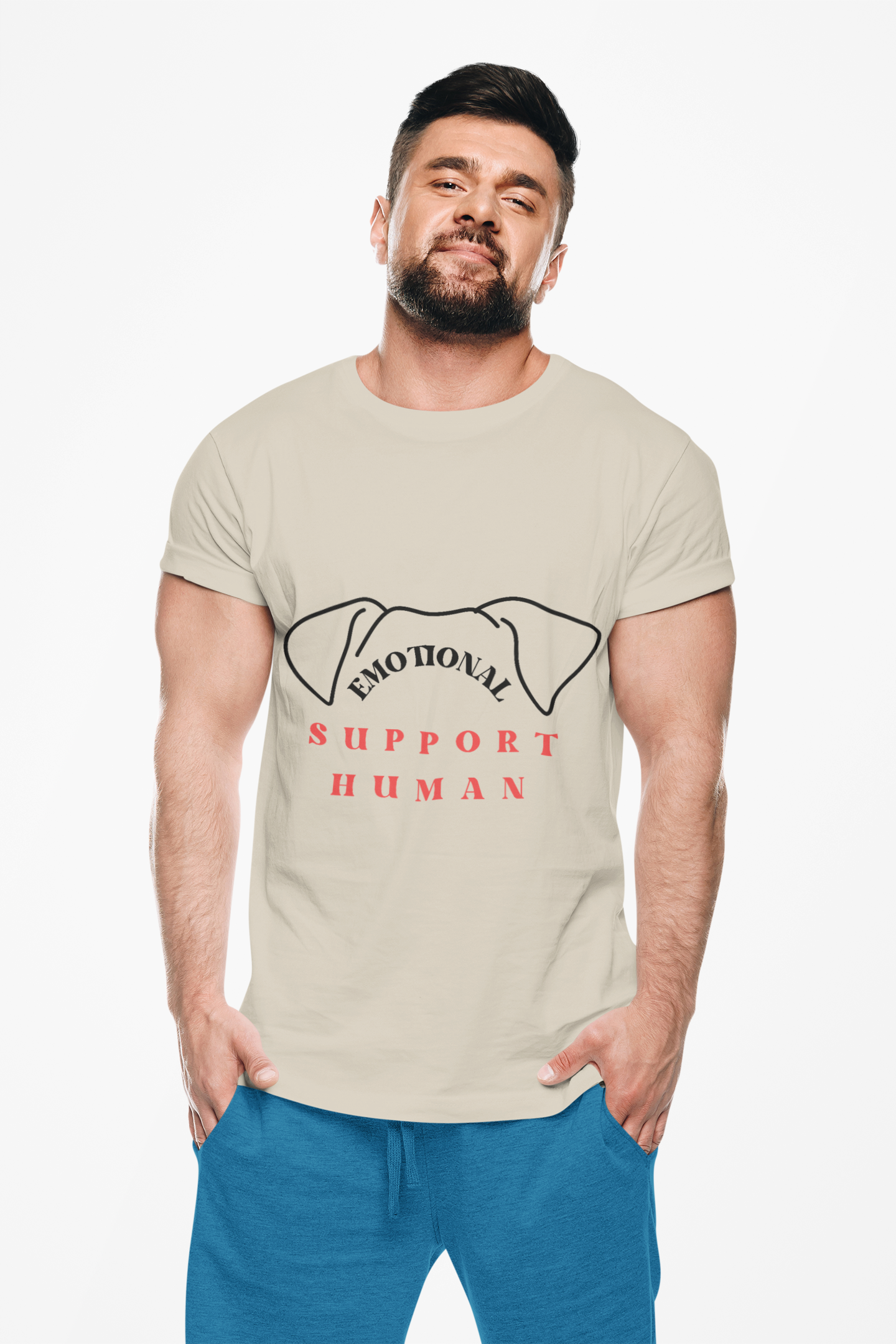 Emotional Support Human Unisex T-Shirt product thumbnail image Emotional Support Human Unisex T-Shirt product thumbnail image