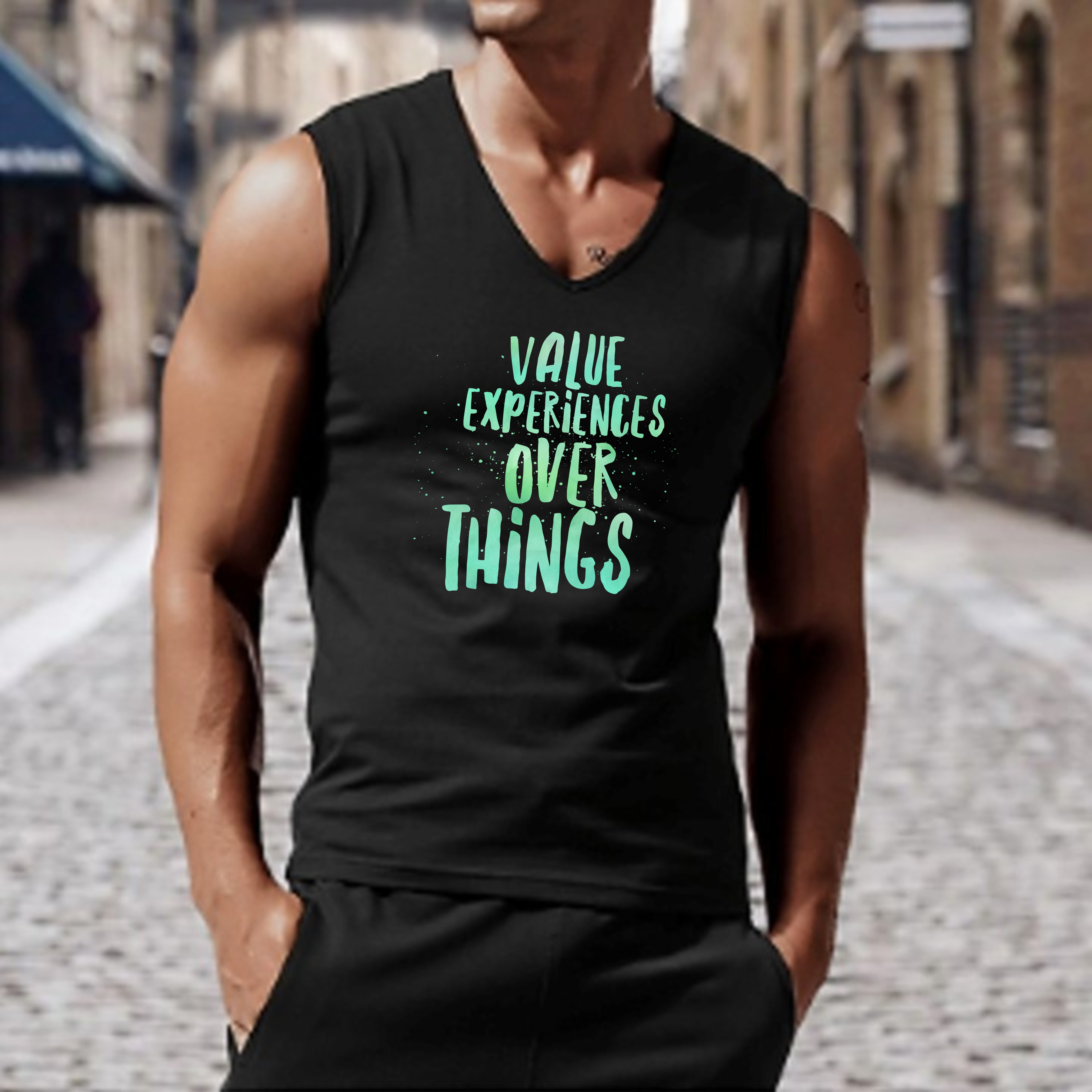 Value Experiences Over Things Unisex Jersey Tank Value Experiences Over Things Unisex Jersey Tank