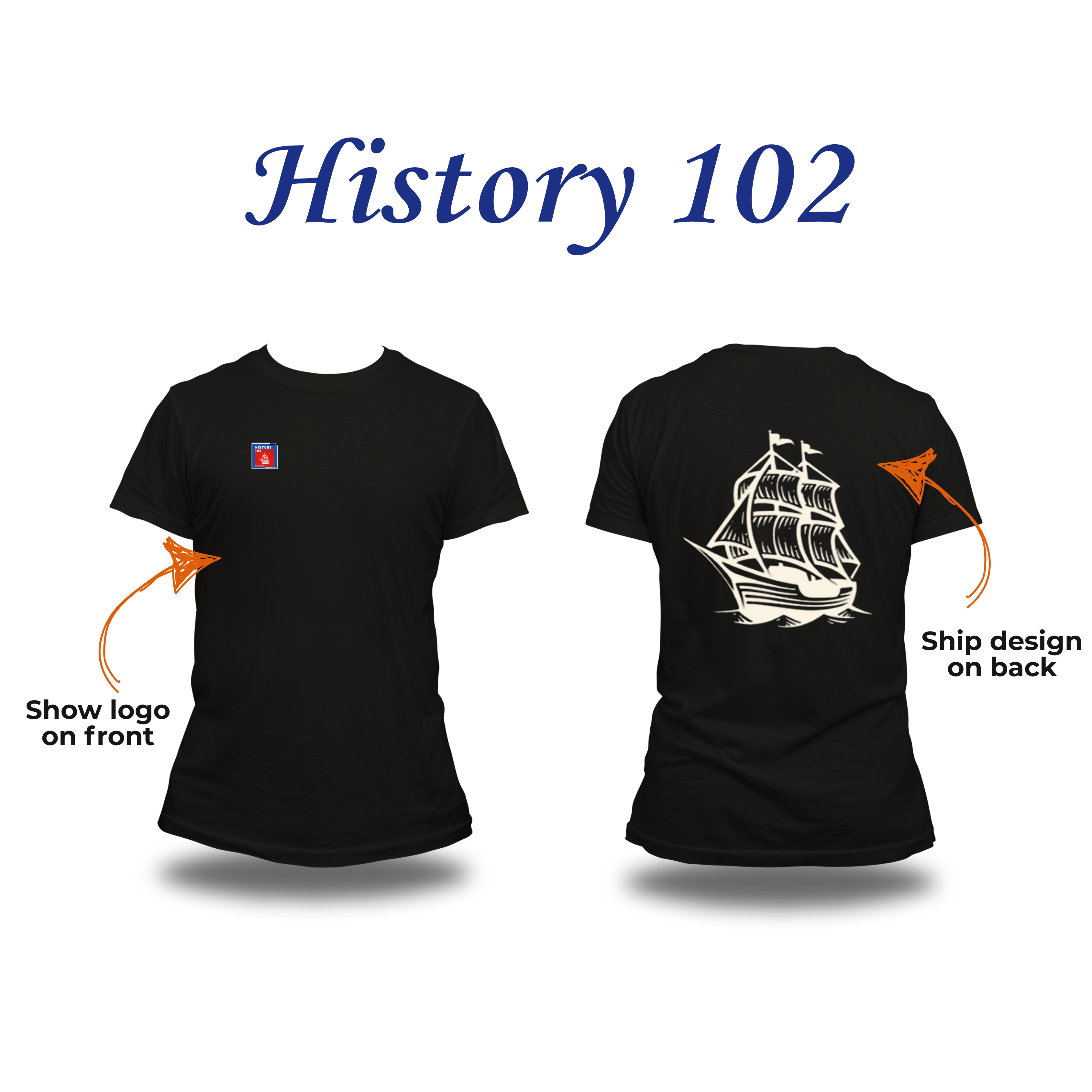 T-Shirt with design on back product thumbnail image T-Shirt with design on back product thumbnail image