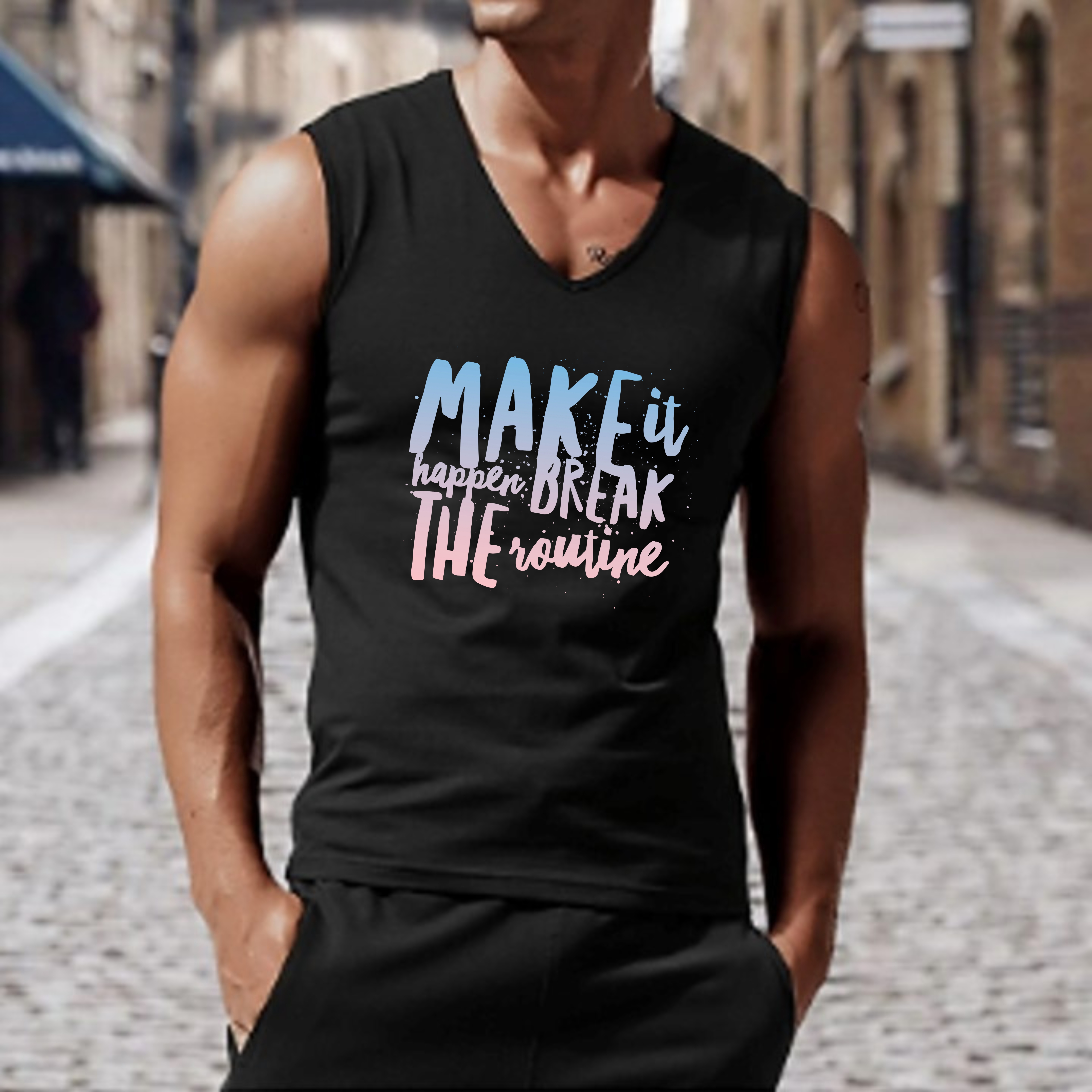 Make it Happen Break the Routine Jersey Tank Top Make it Happen Break the Routine Jersey Tank Top