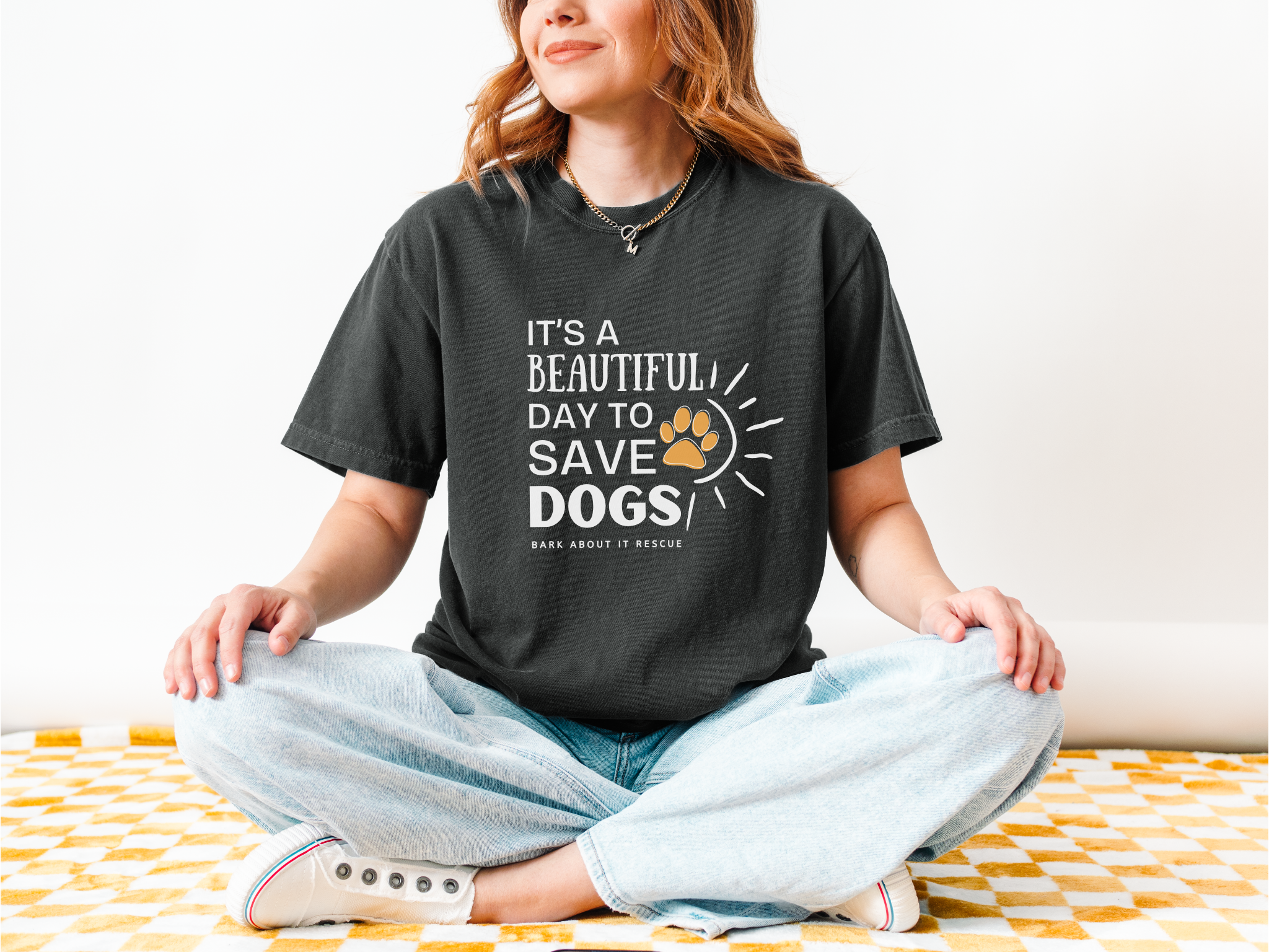 Dog Rescue T-shirt - It's a beautiful day to save dogs product thumbnail image Dog Rescue T-shirt - It's a beautiful day to save dogs product thumbnail image