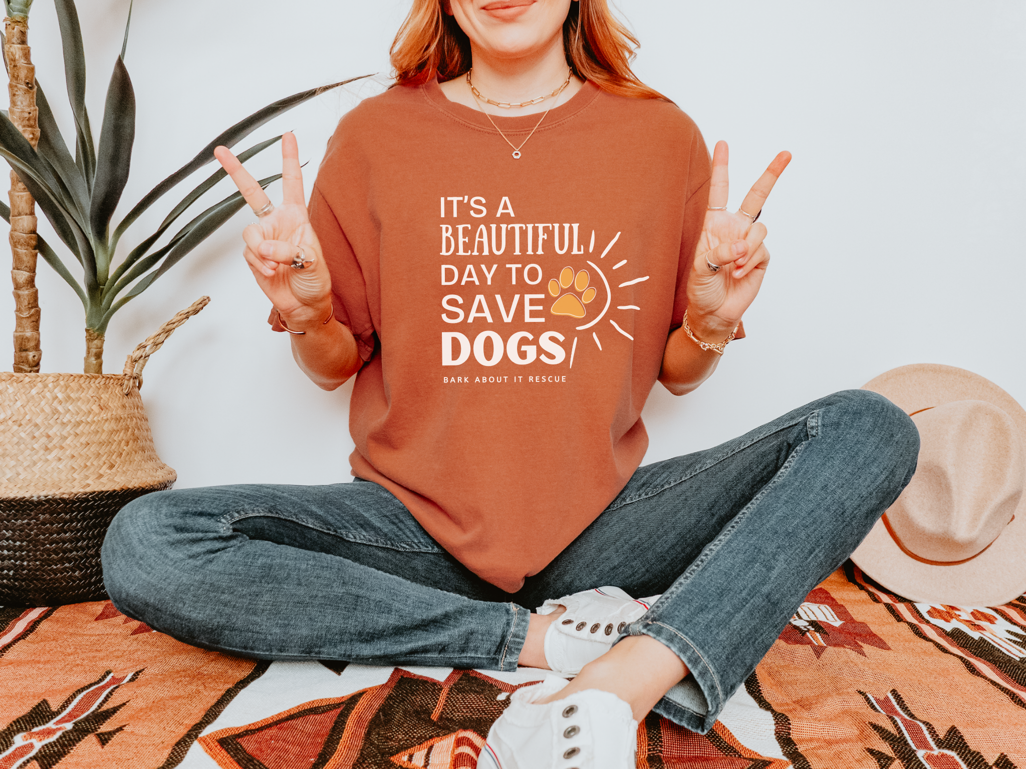 Dog Rescue T-shirt - It's a beautiful day to save dogs product thumbnail image