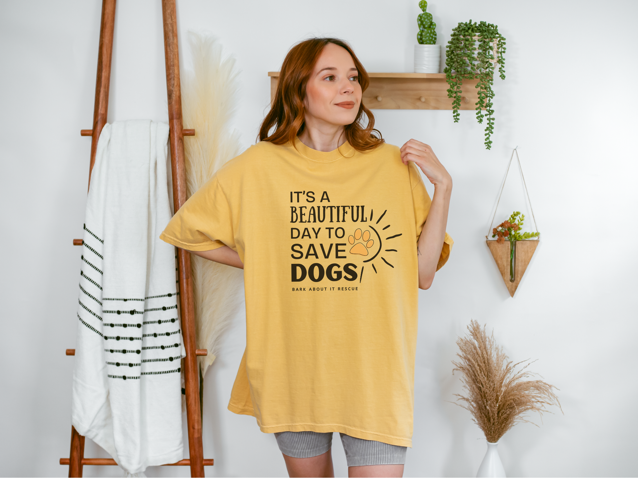 Dog Rescue T-shirt - It's a beautiful day to save dogs product thumbnail image Dog Rescue T-shirt - It's a beautiful day to save dogs product thumbnail image
