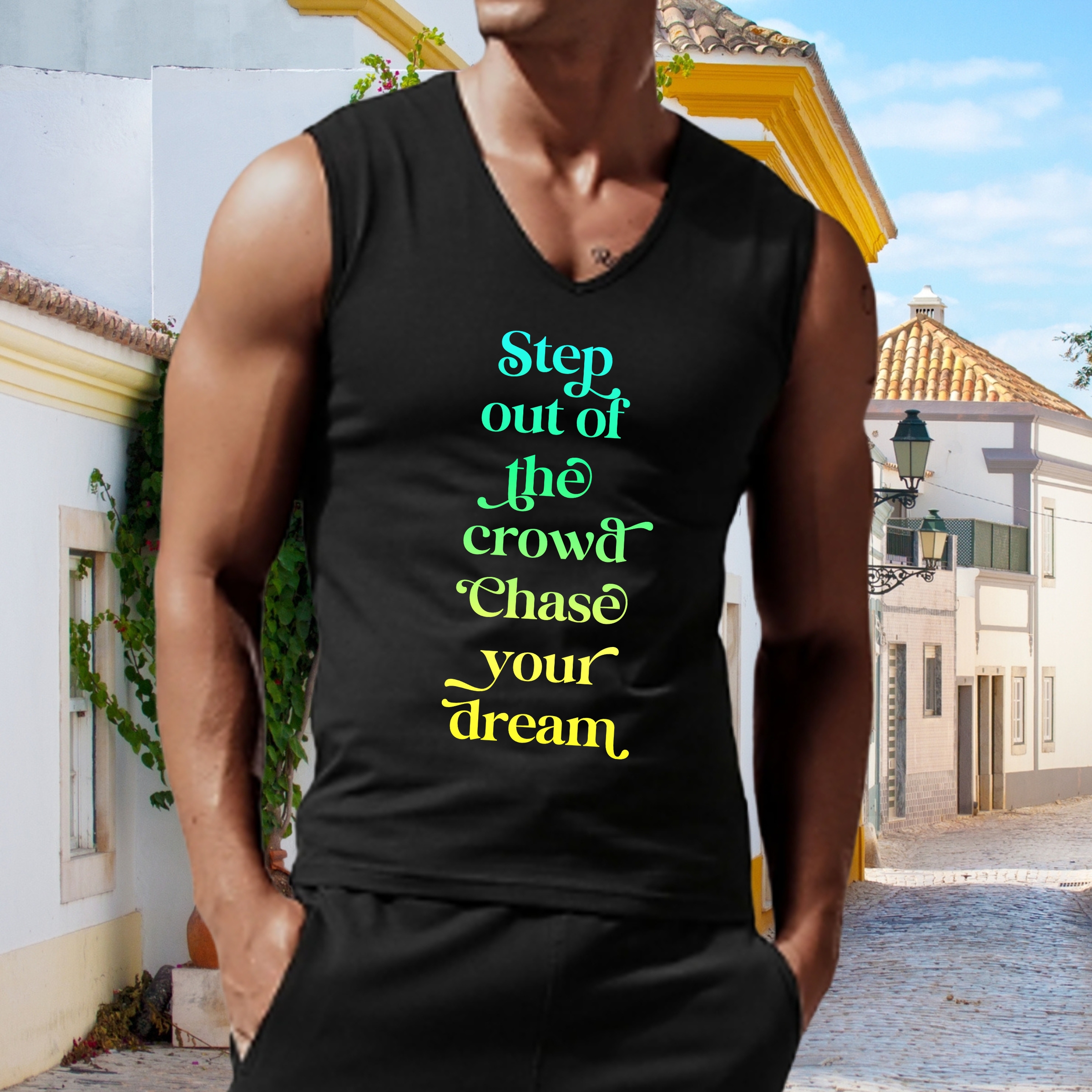 Step Out of the Crowd Chase your Dream Jersey Tank Top Step Out of the Crowd Chase your Dream Jersey Tank Top