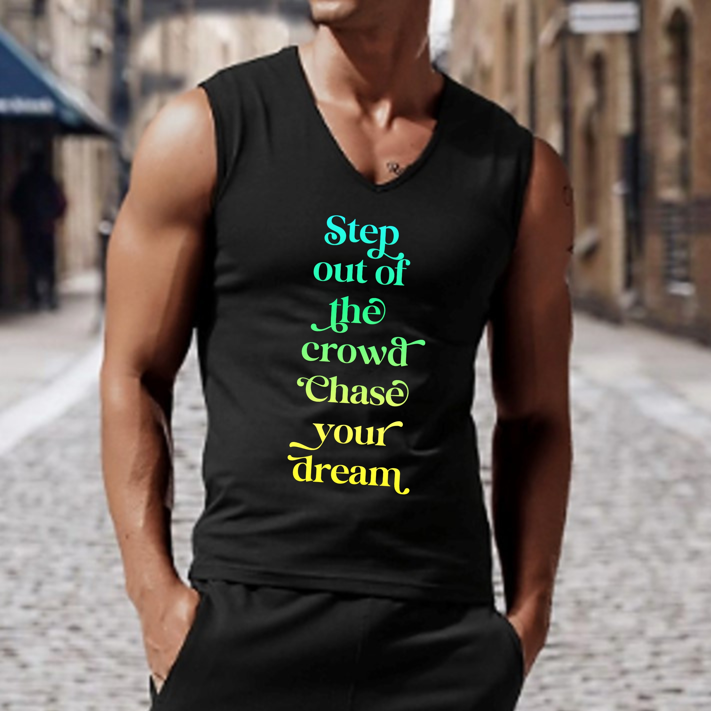 Step Out of the Crowd Chase your Dream Jersey Tank Top product thumbnail image Step Out of the Crowd Chase your Dream Jersey Tank Top product thumbnail image