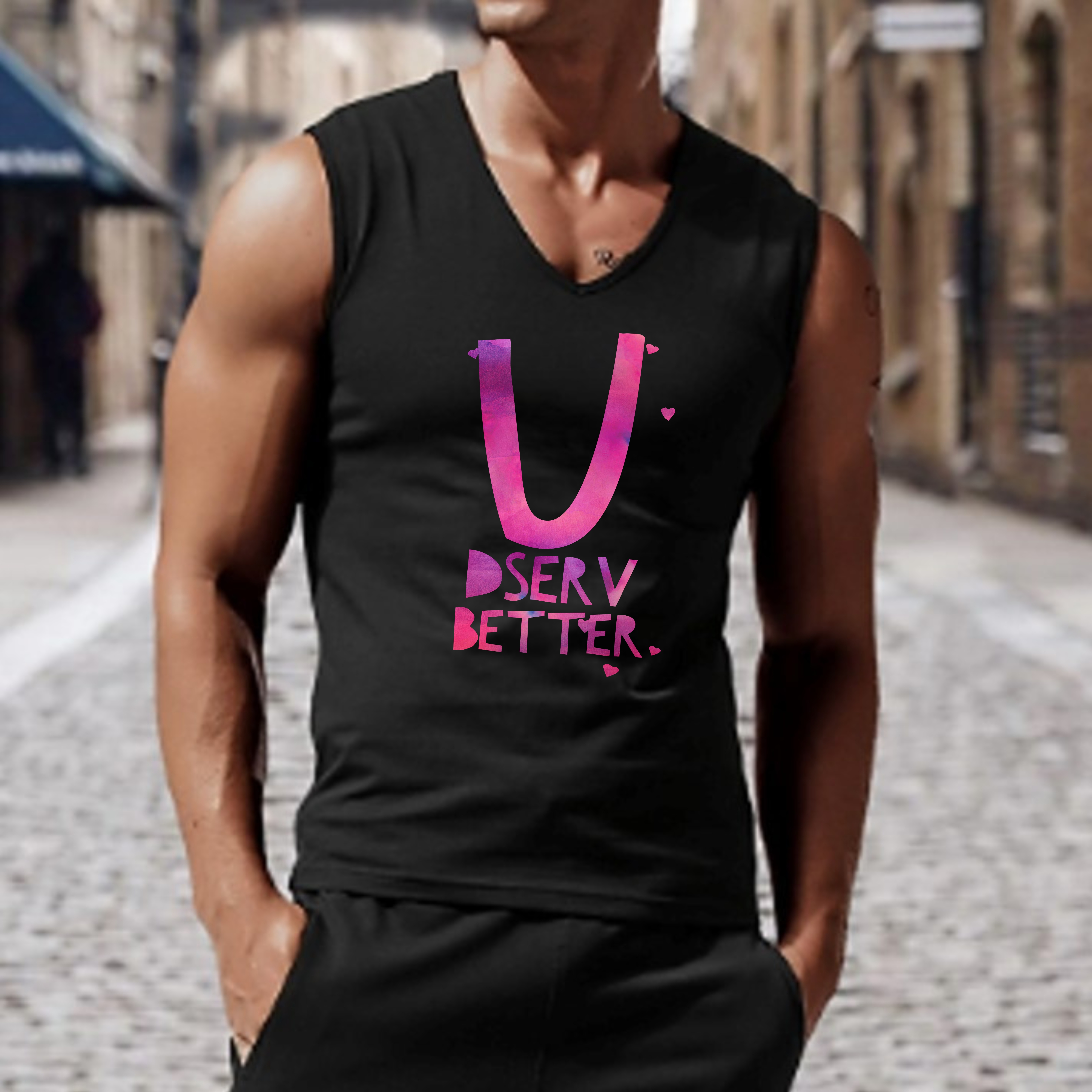 U Deserve Better Jersey Tank Top product thumbnail image