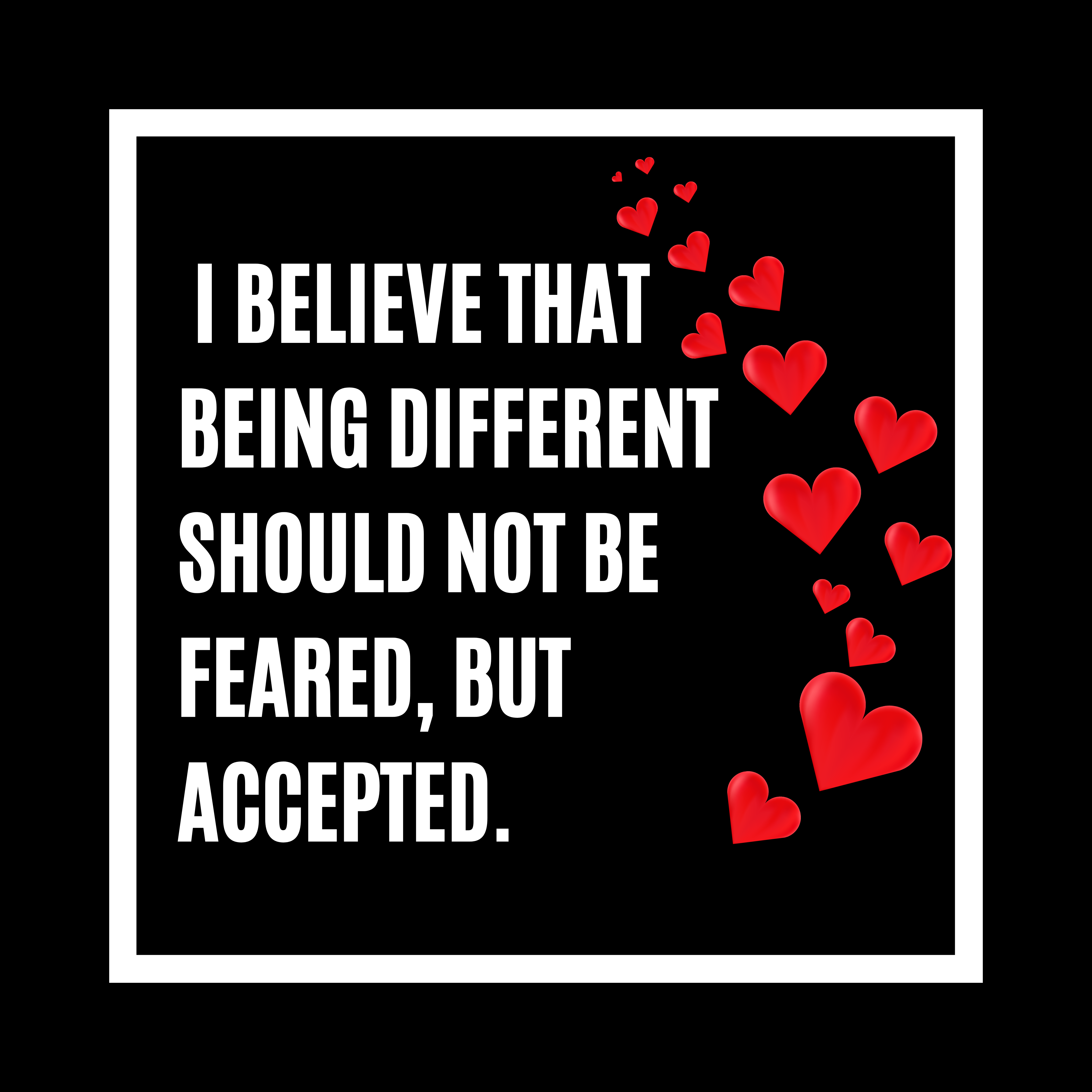 Tee - Acceptance Celebrate Uniqueness and difference, practice tolerance and kindness product thumbnail image Tee - Acceptance Celebrate Uniqueness and difference, practice tolerance and kindness product thumbnail image