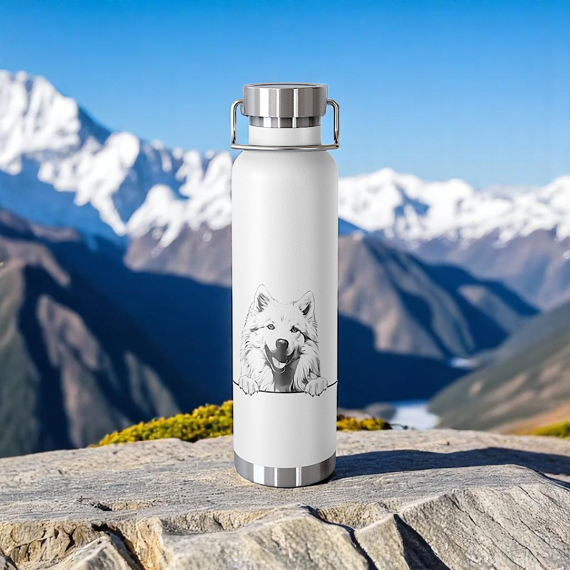 Icelandic Sheepdog Copper Water Bottle product thumbnail image Icelandic Sheepdog Copper Water Bottle product thumbnail image