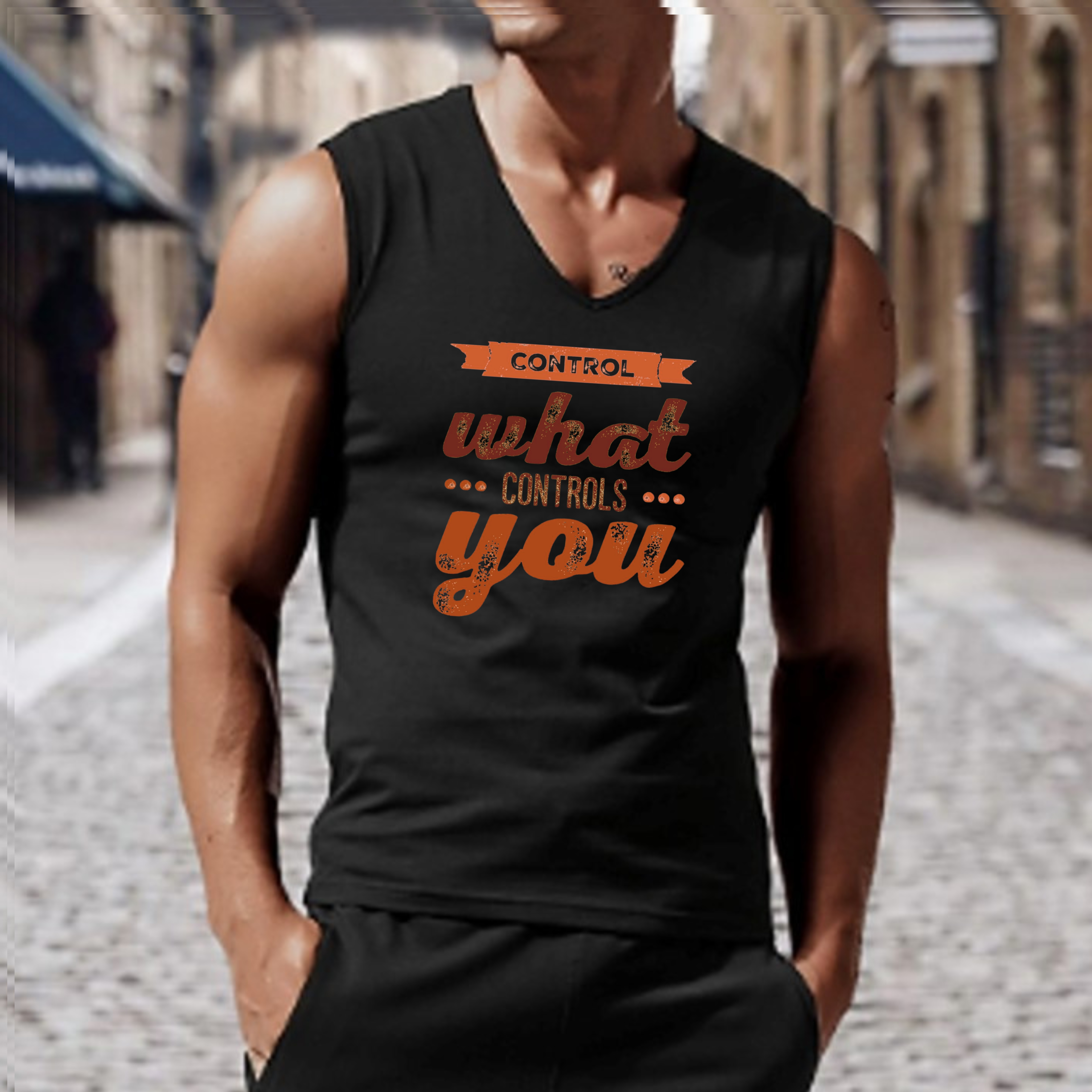 Control What Controls You Jersey Tank Top product thumbnail image