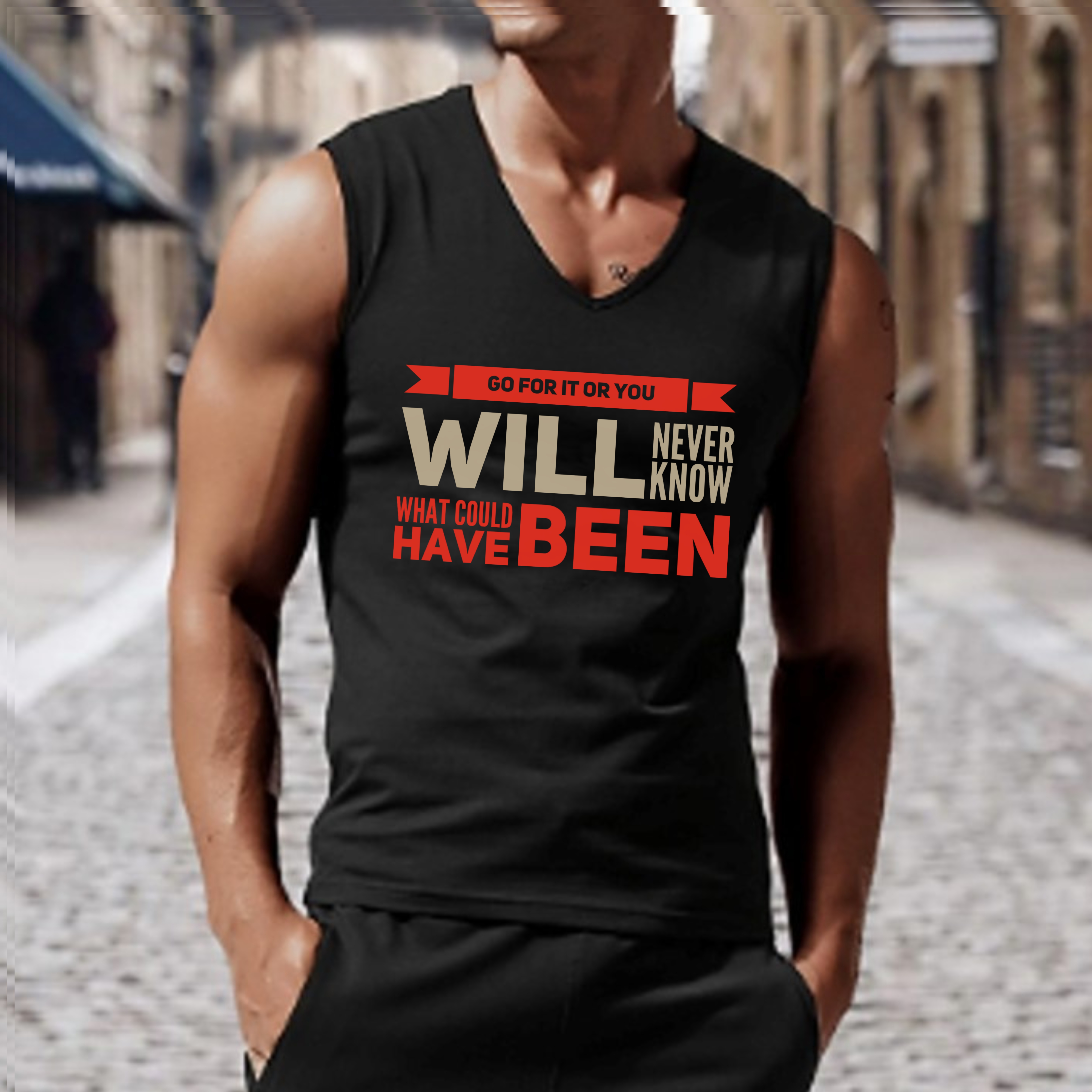 Go For It Jersey Tank Top product thumbnail image