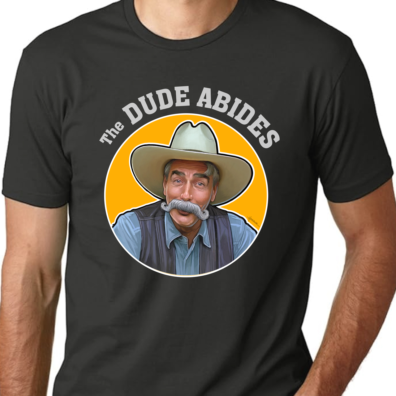 The Dude Abides Big Lebowski Unisex Cotton Crew Tee product thumbnail image The Dude Abides Big Lebowski Unisex Cotton Crew Tee product thumbnail image