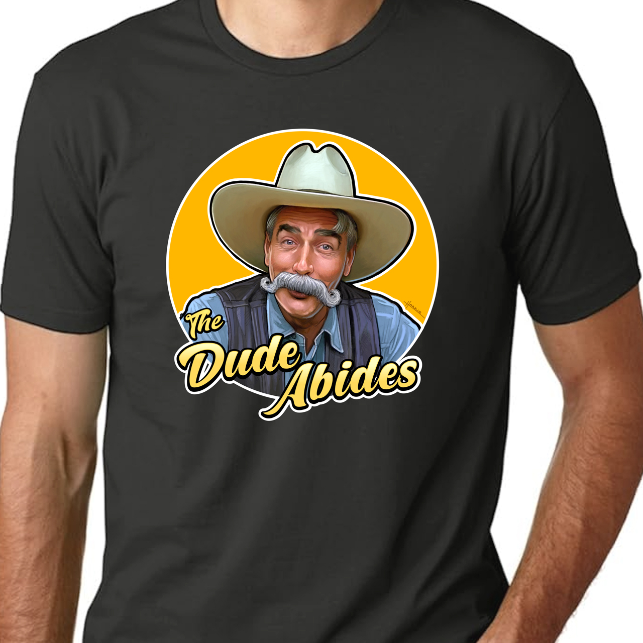 Big Lebowski The Dude Abides Unisex Cotton Crew Tee product thumbnail image Big Lebowski The Dude Abides Unisex Cotton Crew Tee product thumbnail image