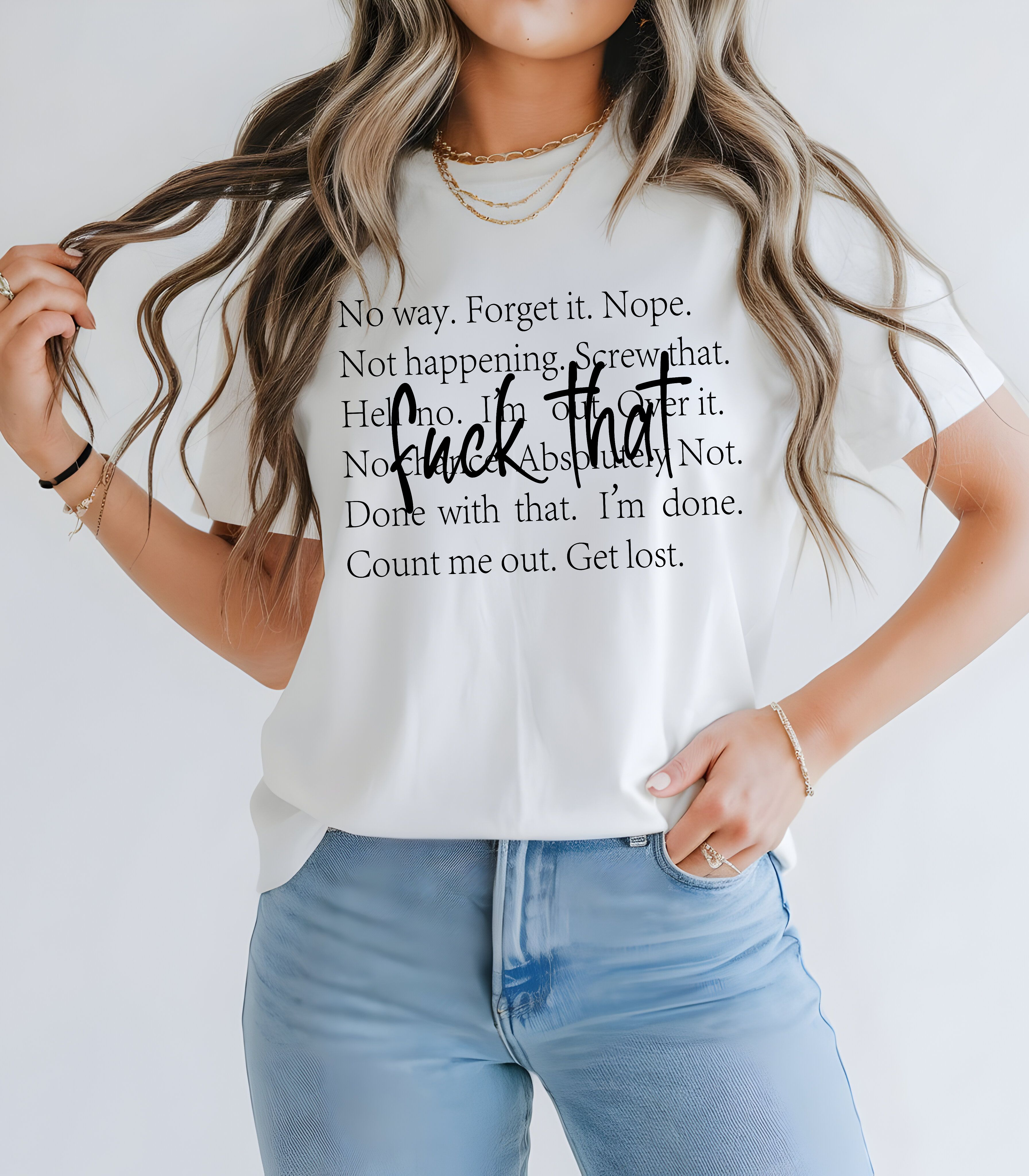Funny Fuck That Text Only Unisex Garment-Dyed Comfort Colors 1717 T-shirt product thumbnail image