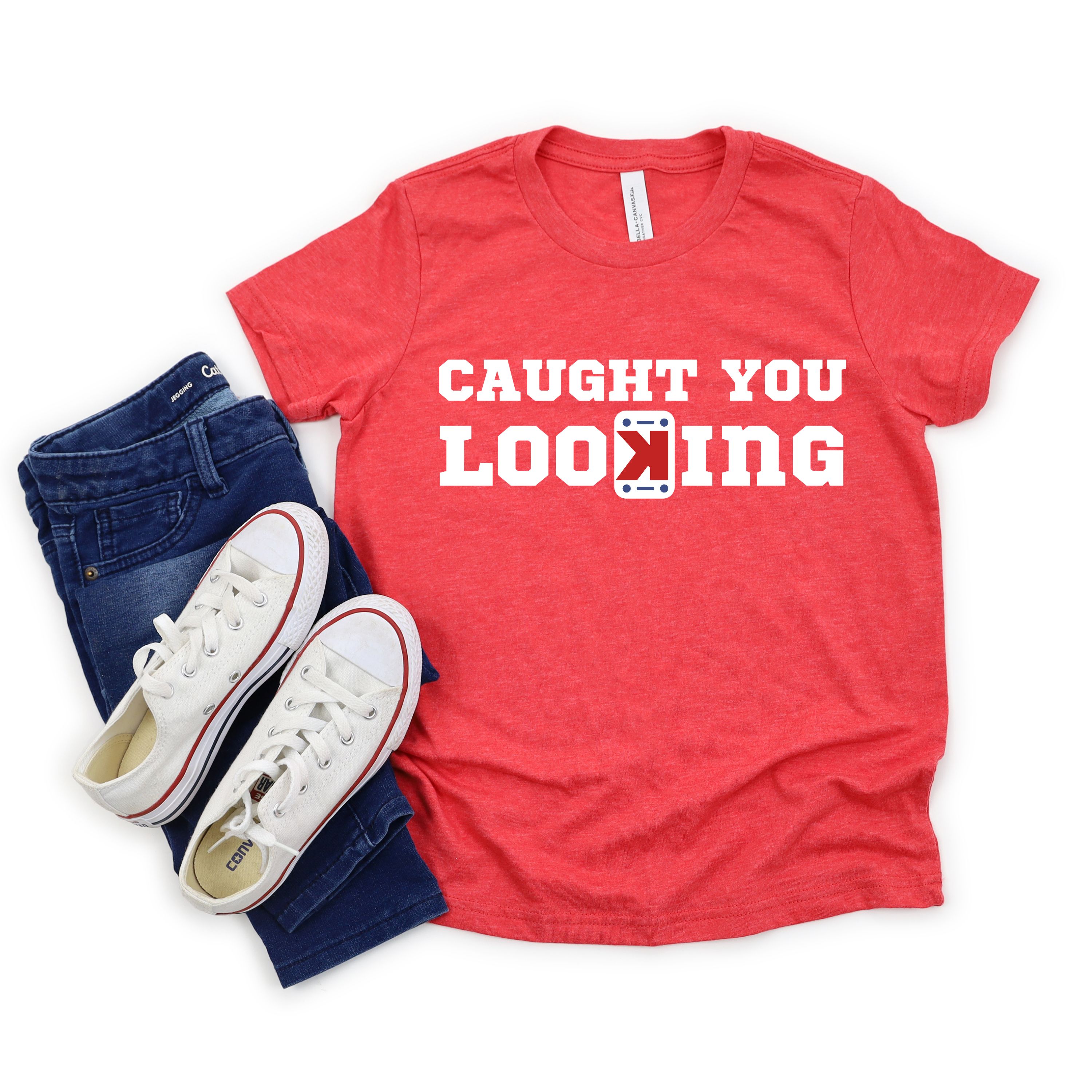 Caught you Looking Shirt for Pitcher Unisex Cotton Tee Baseball Player T-Shirt for Pitcher T Shirt Strikeout Shirt for Pitcher Gift for Boys product thumbnail image Caught you Looking Shirt for Pitcher Unisex Cotton Tee Baseball Player T-Shirt for Pitcher T Shirt Strikeout Shirt for Pitcher Gift for Boys product thumbnail image